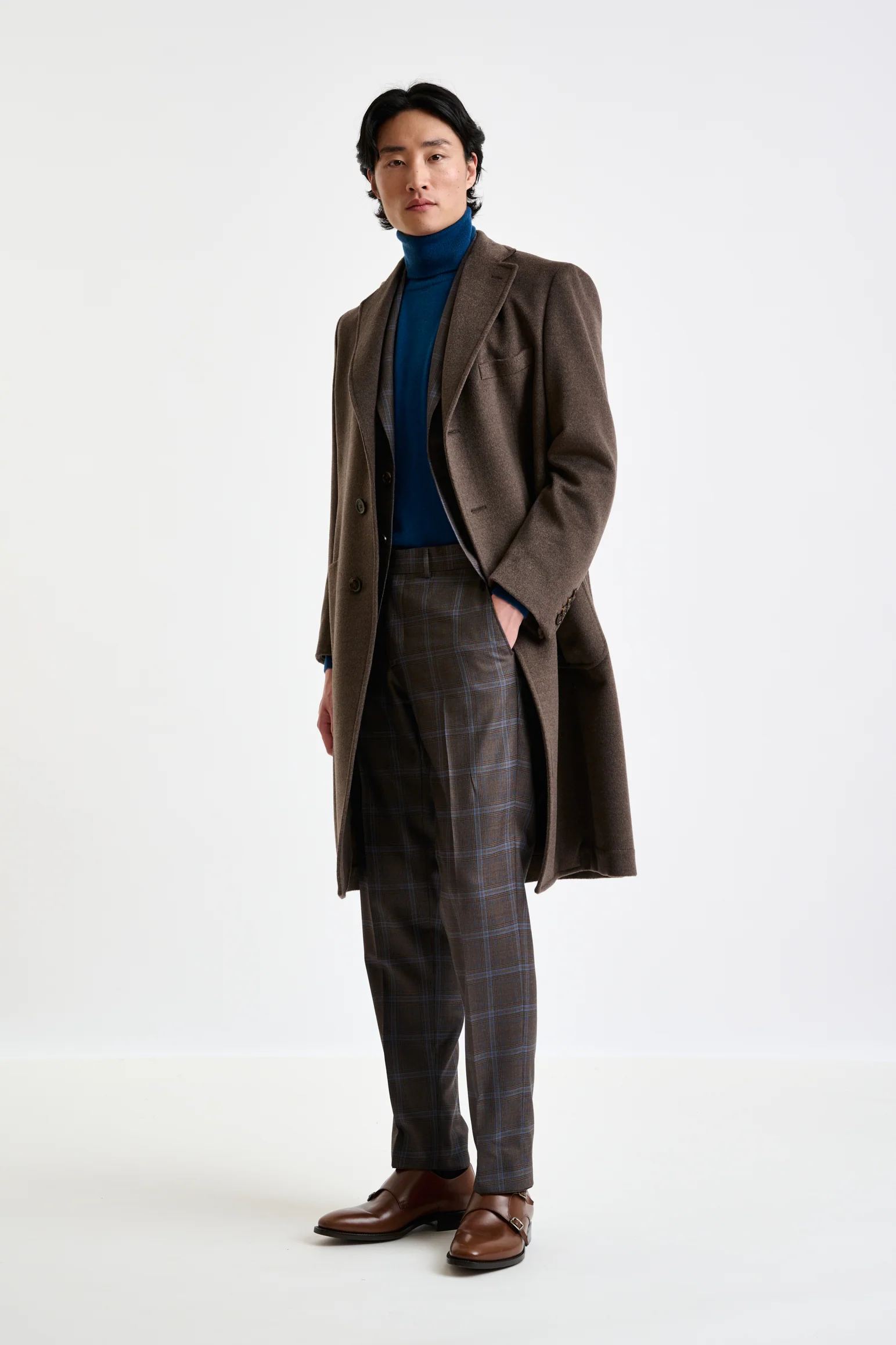 Dark Brown Wool Lincoln Overcoat Zeus - Image 2