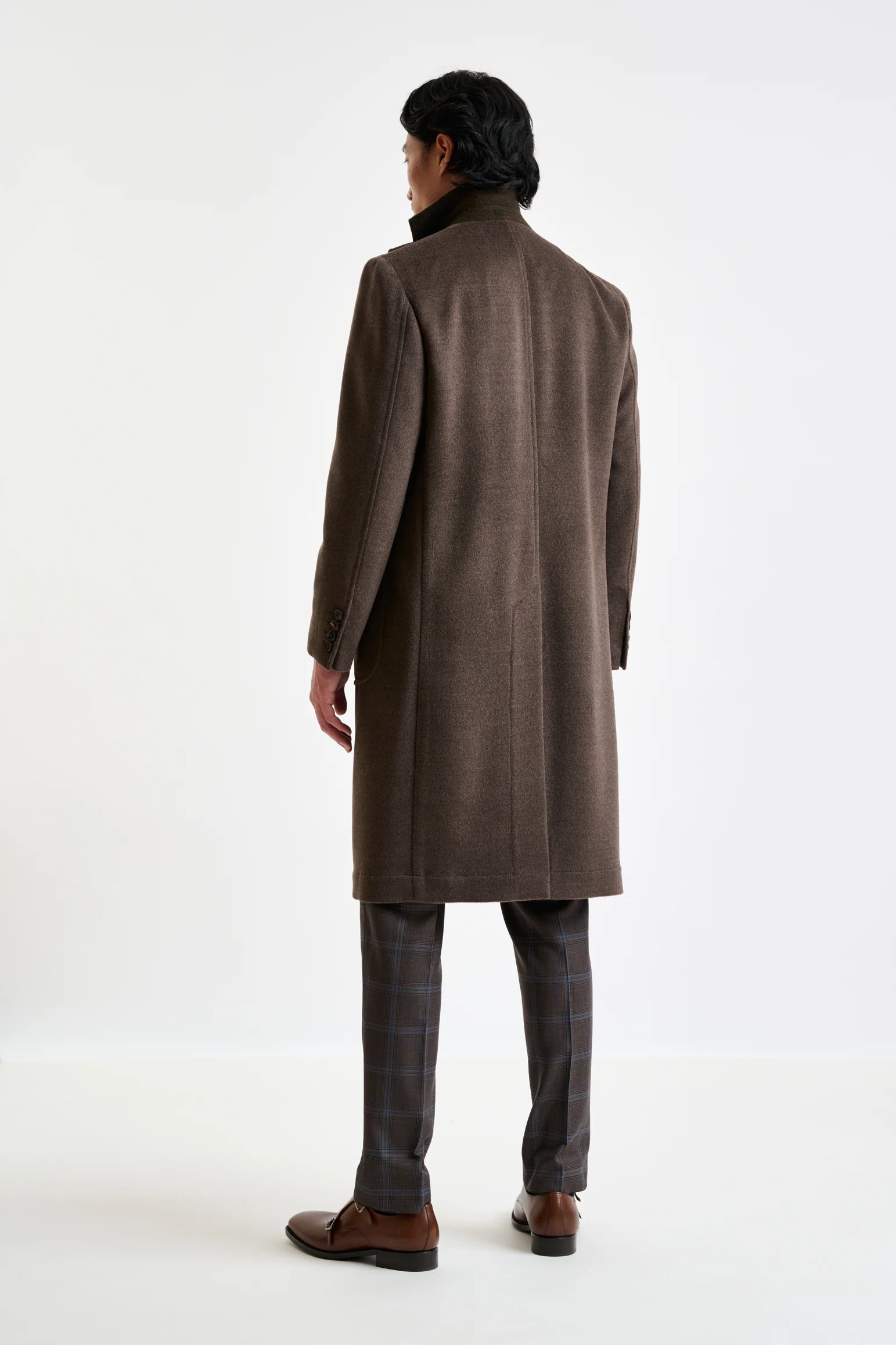 Dark Brown Wool Lincoln Overcoat Zeus - Image 4