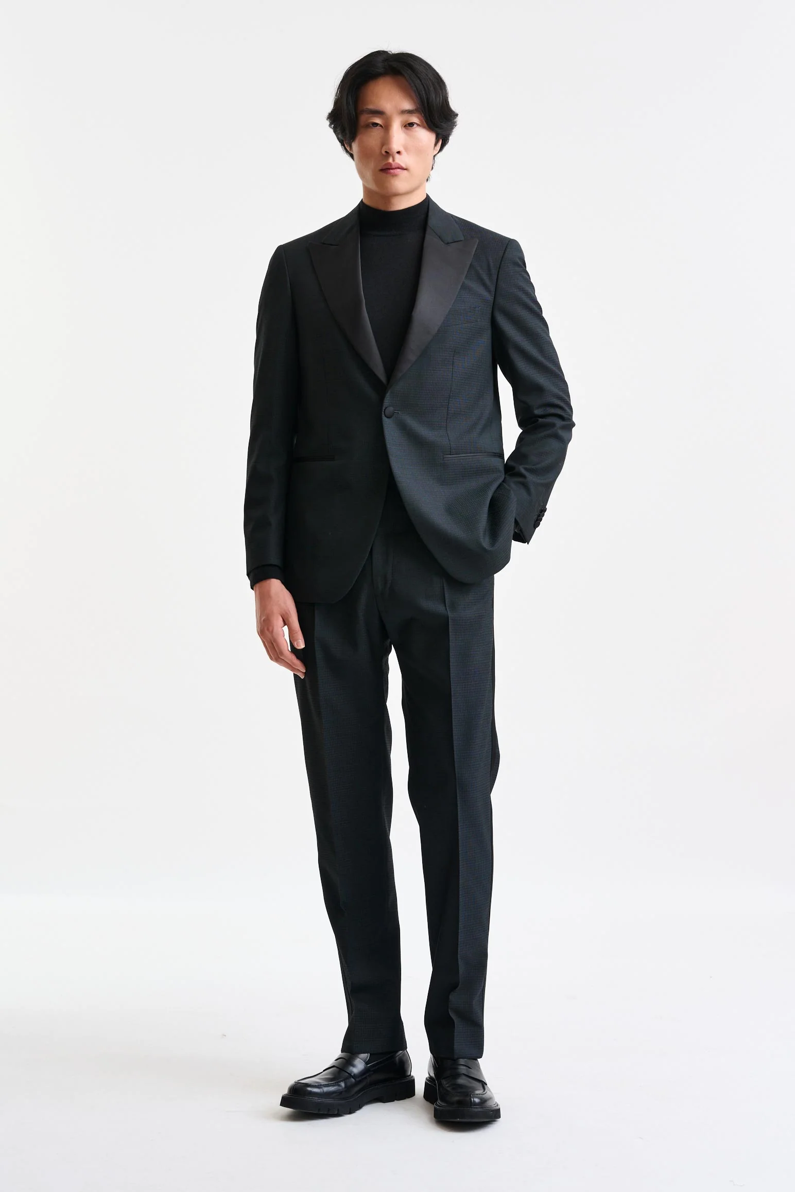 Dark Green 100% Wool Suit Freestyle