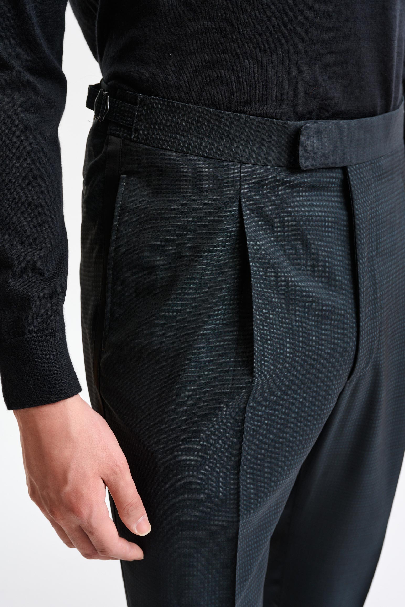 Dark Green 100% Wool Suit Freestyle - Image 10