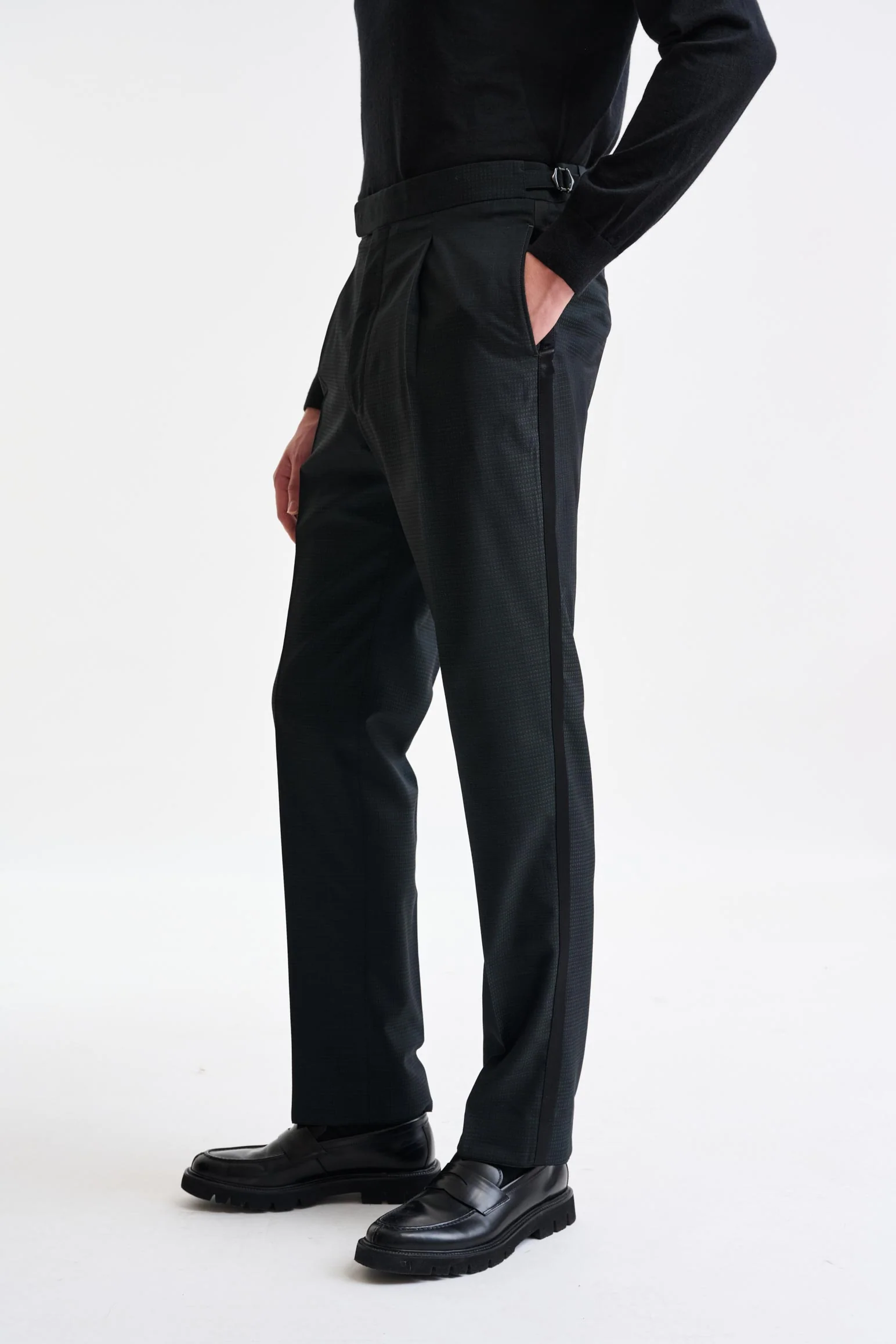 Dark Green 100% Wool Suit Freestyle - Image 11
