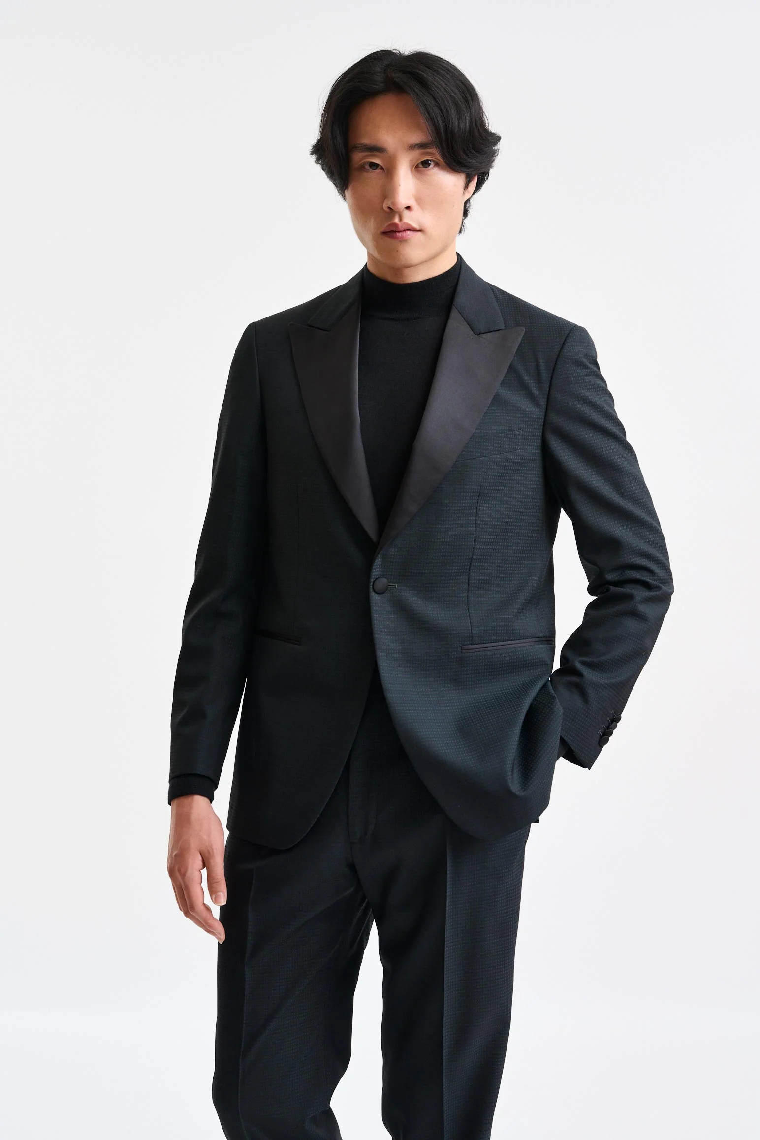 Dark Green 100% Wool Suit Freestyle - Image 2