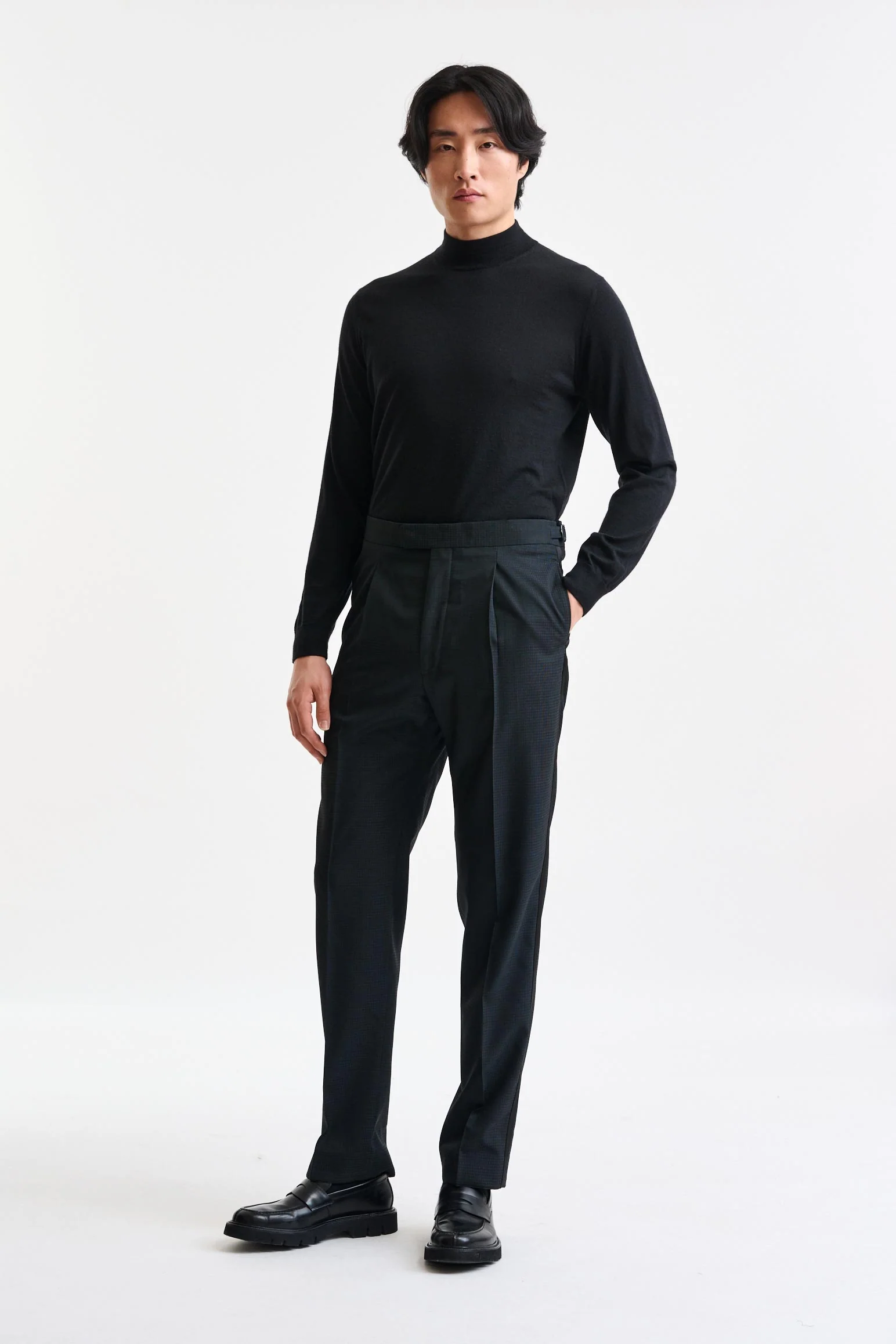 Dark Green 100% Wool Suit Freestyle - Image 9