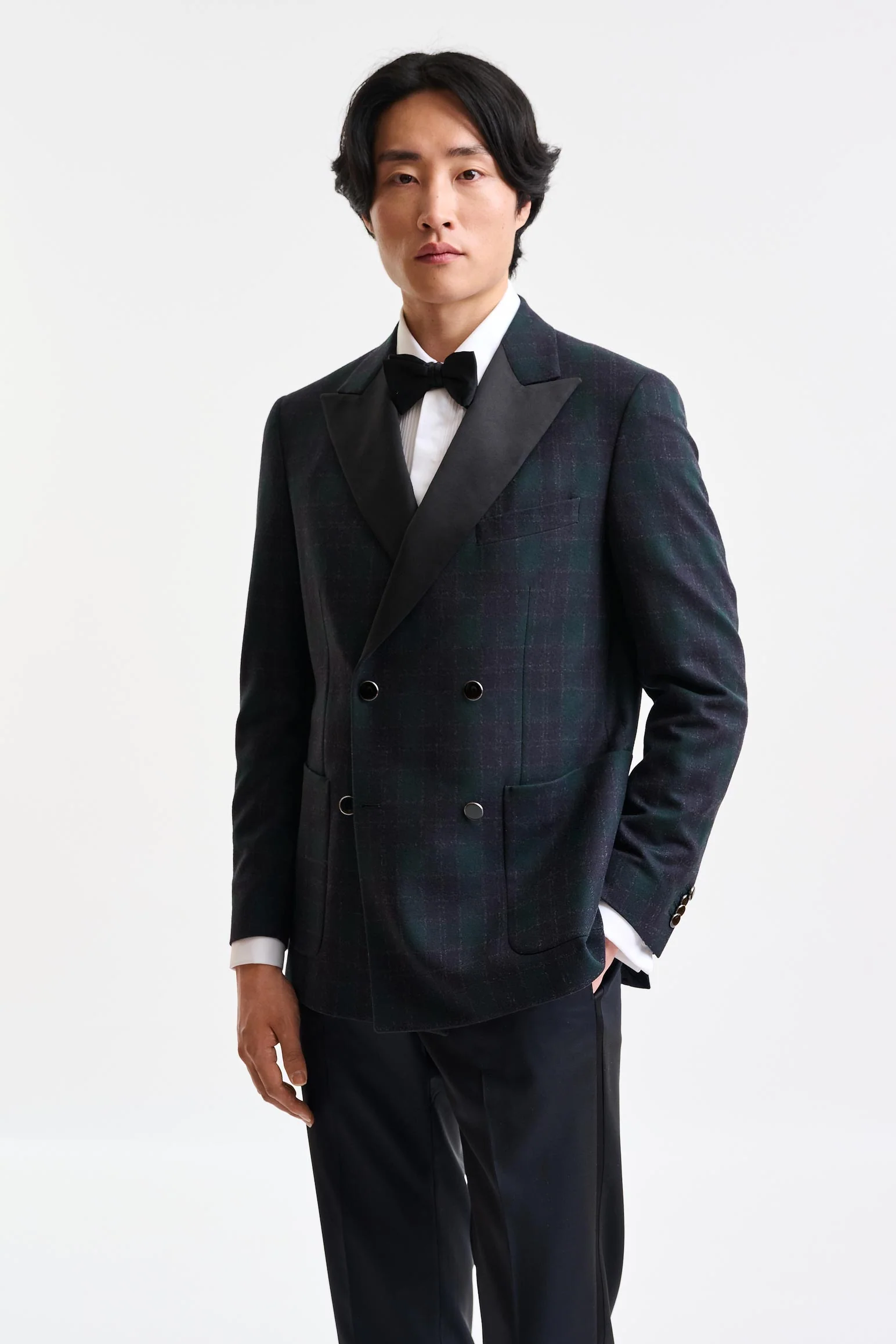 Dark Green Wool & Cashmere Soho Jacket Autumn Leaves