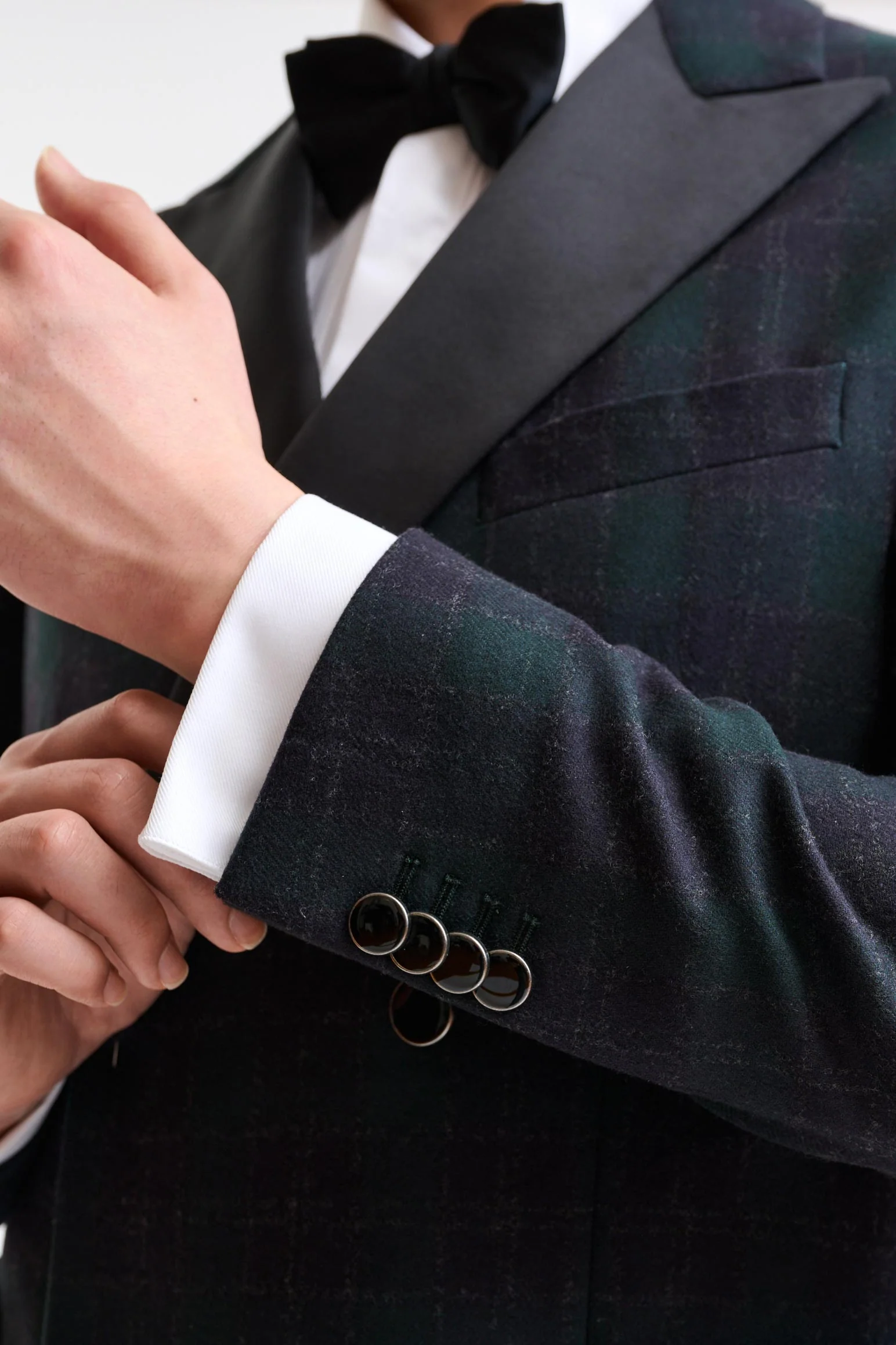Dark Green Wool & Cashmere Soho Jacket Autumn Leaves - Image 2