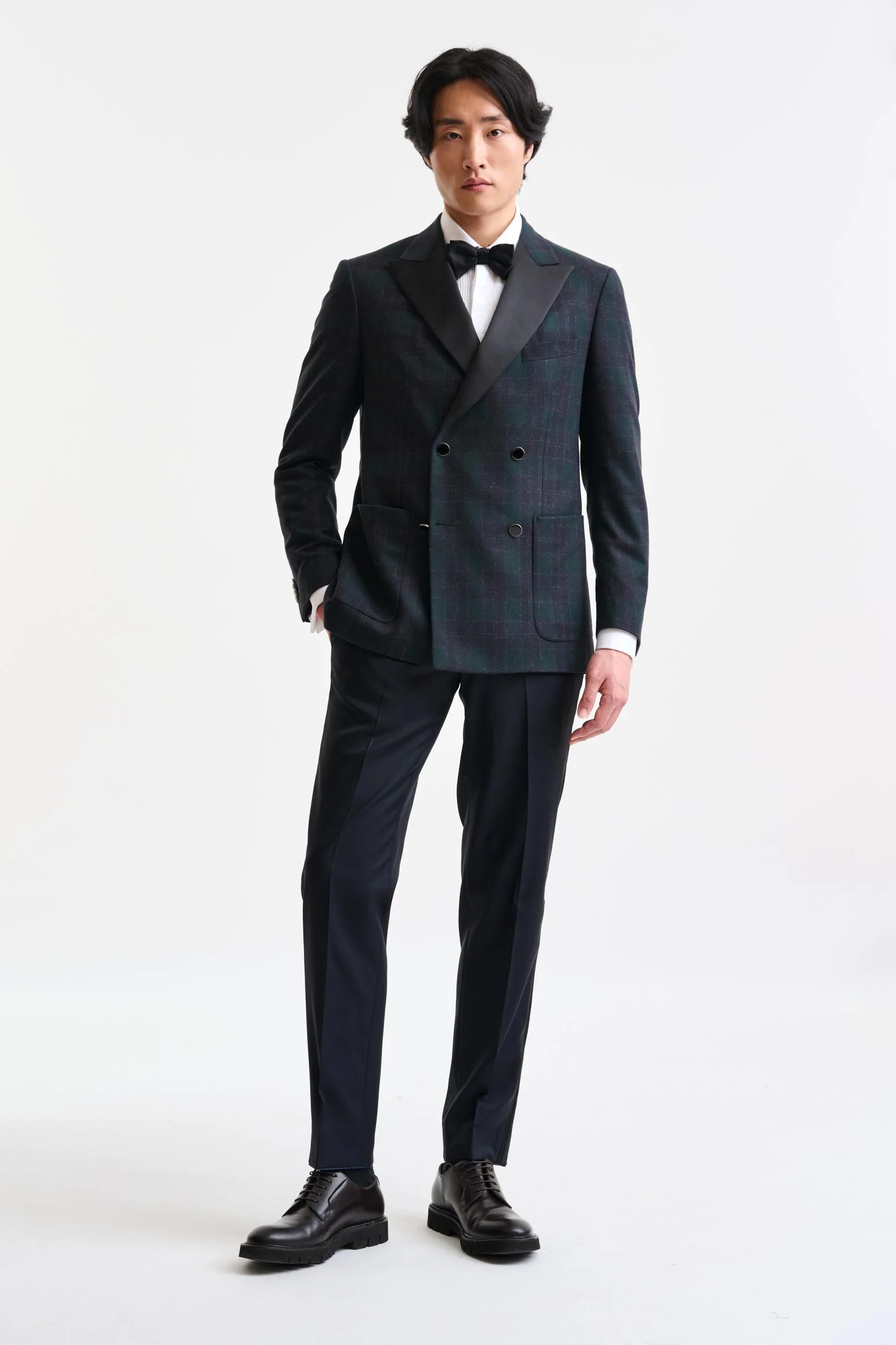 Dark Green Wool & Cashmere Soho Jacket Autumn Leaves - Image 5
