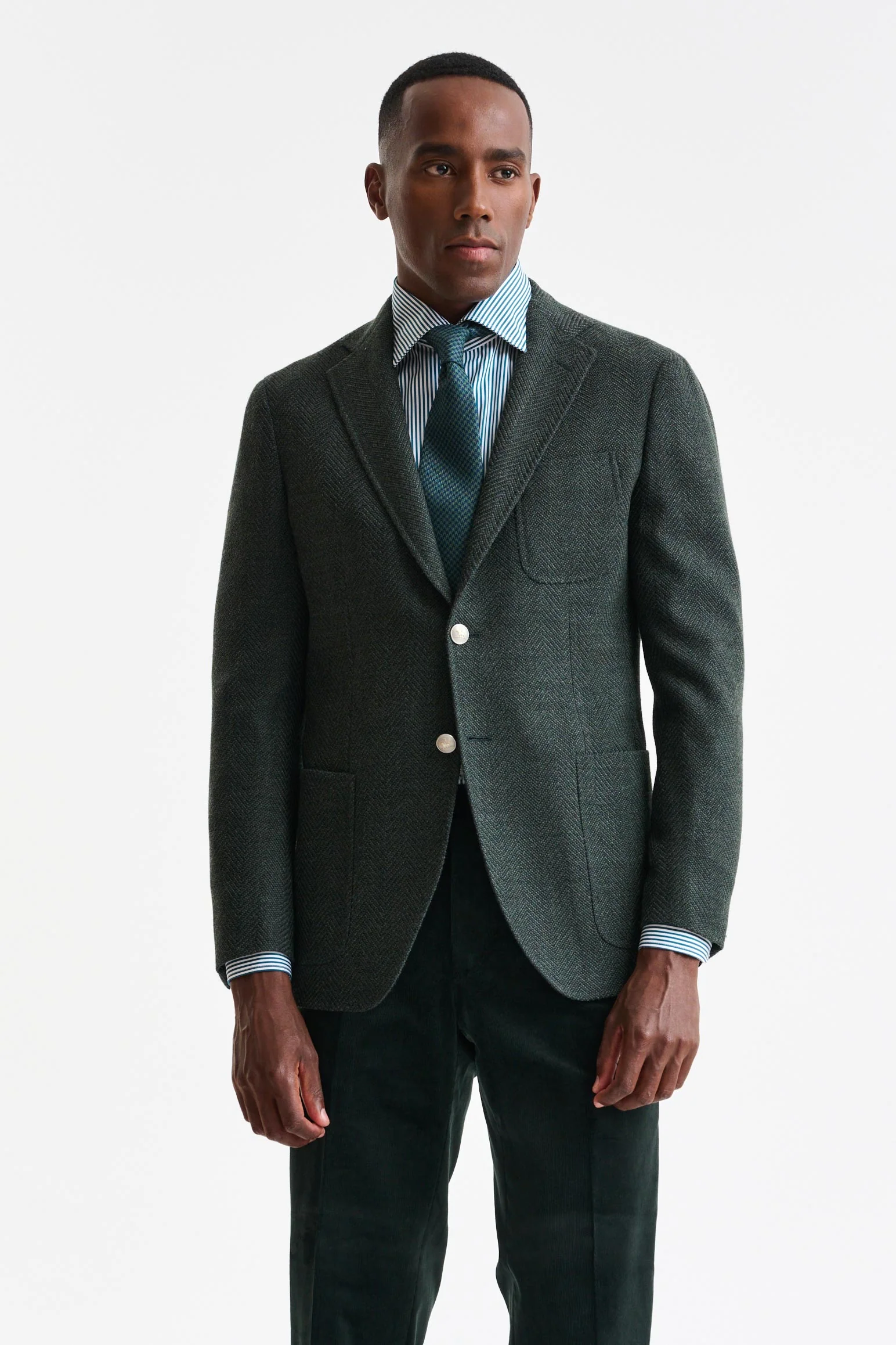 Dark Green Wool Kenton Jacket Trend