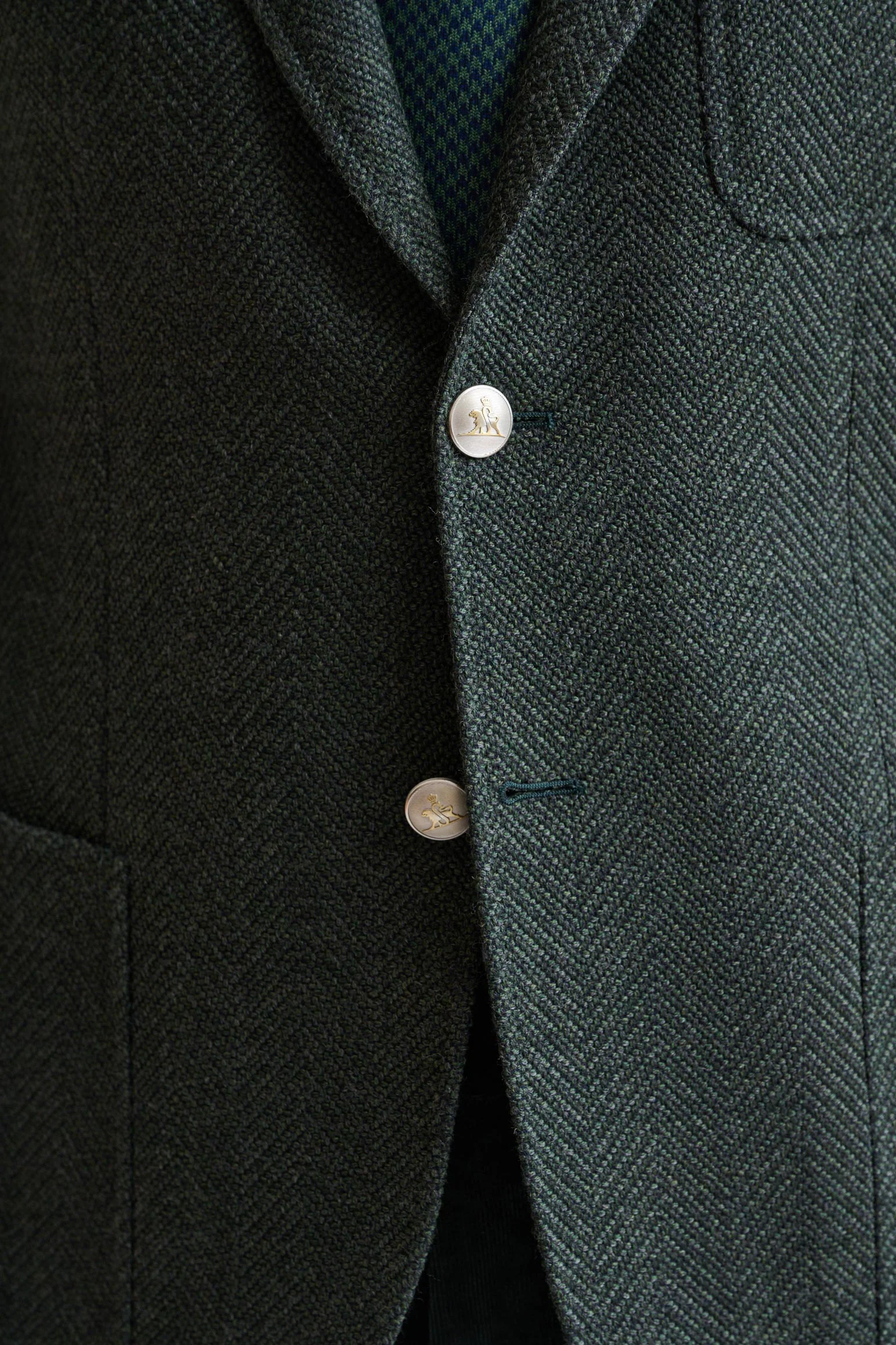 Dark Green Wool Kenton Jacket Trend - Image 3
