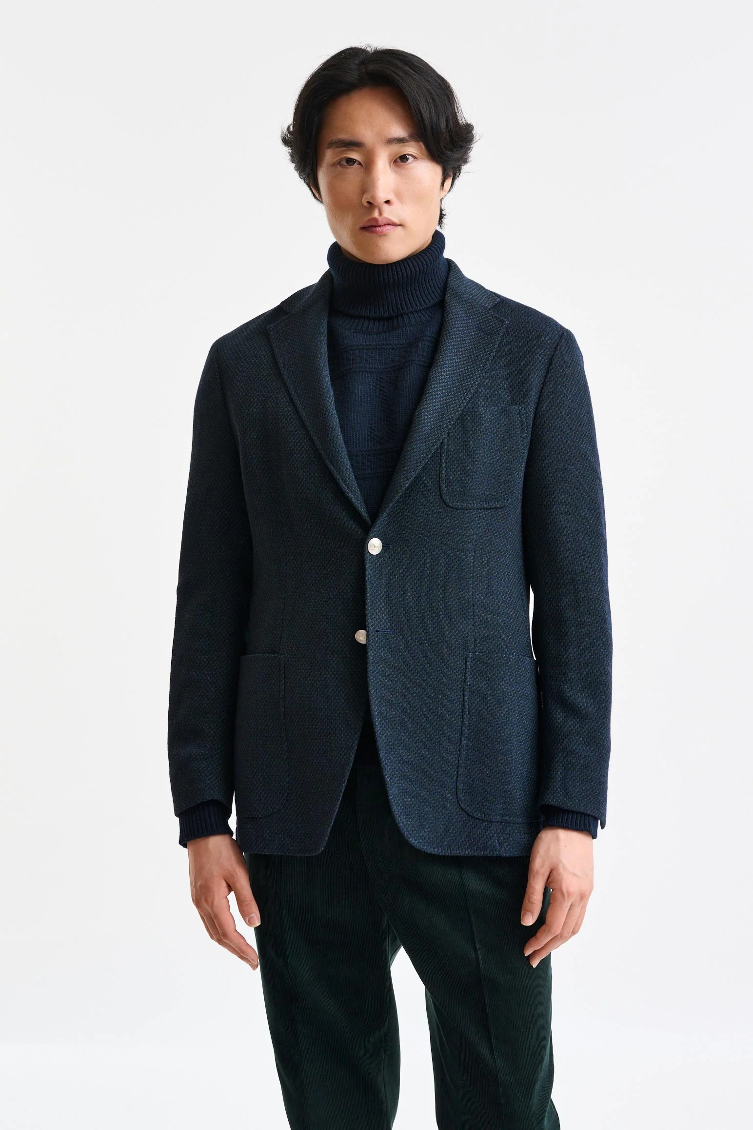 Dark Green Wool Kenton Light Jacket Trend