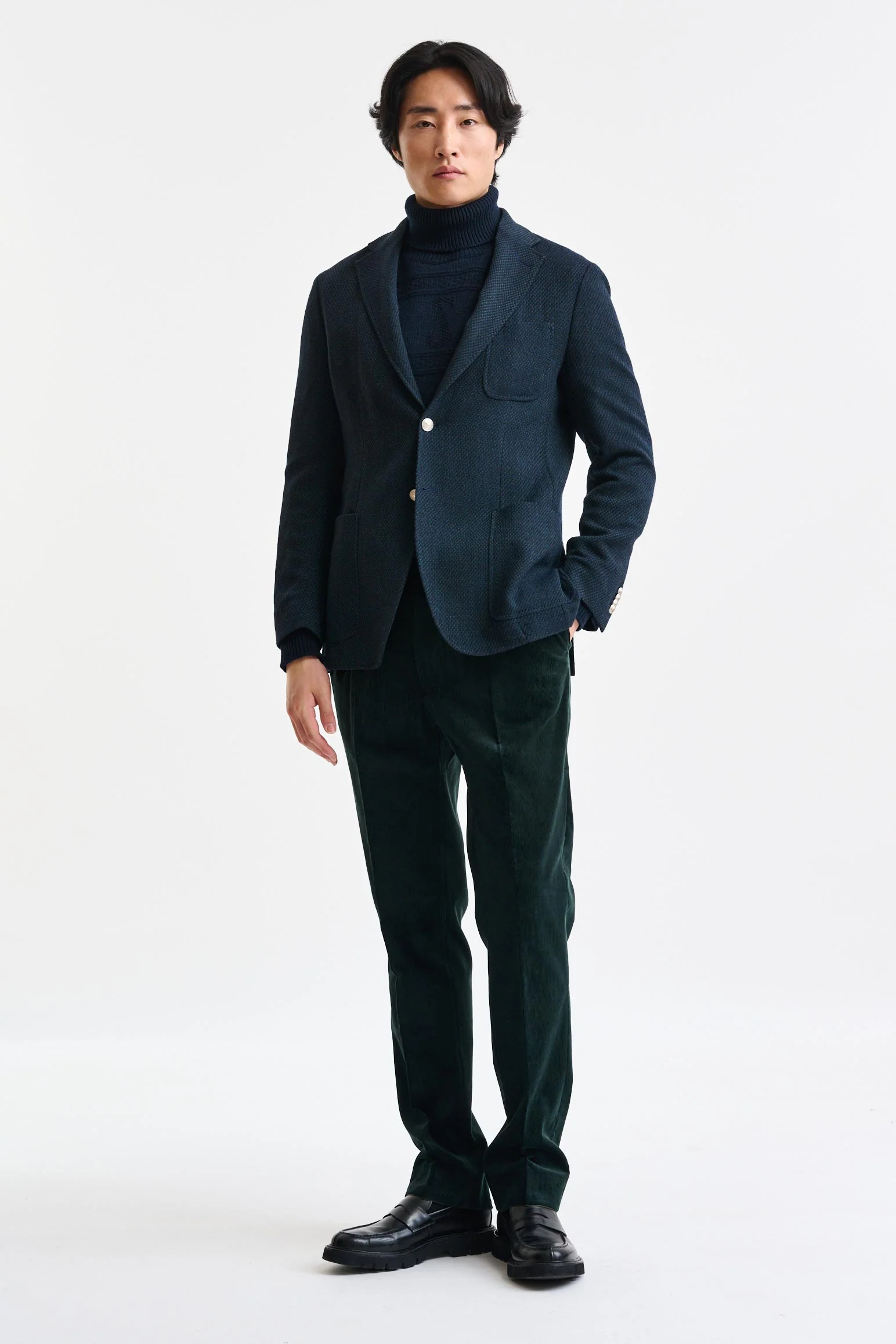 Dark Green Wool Kenton Light Jacket Trend - Image 5