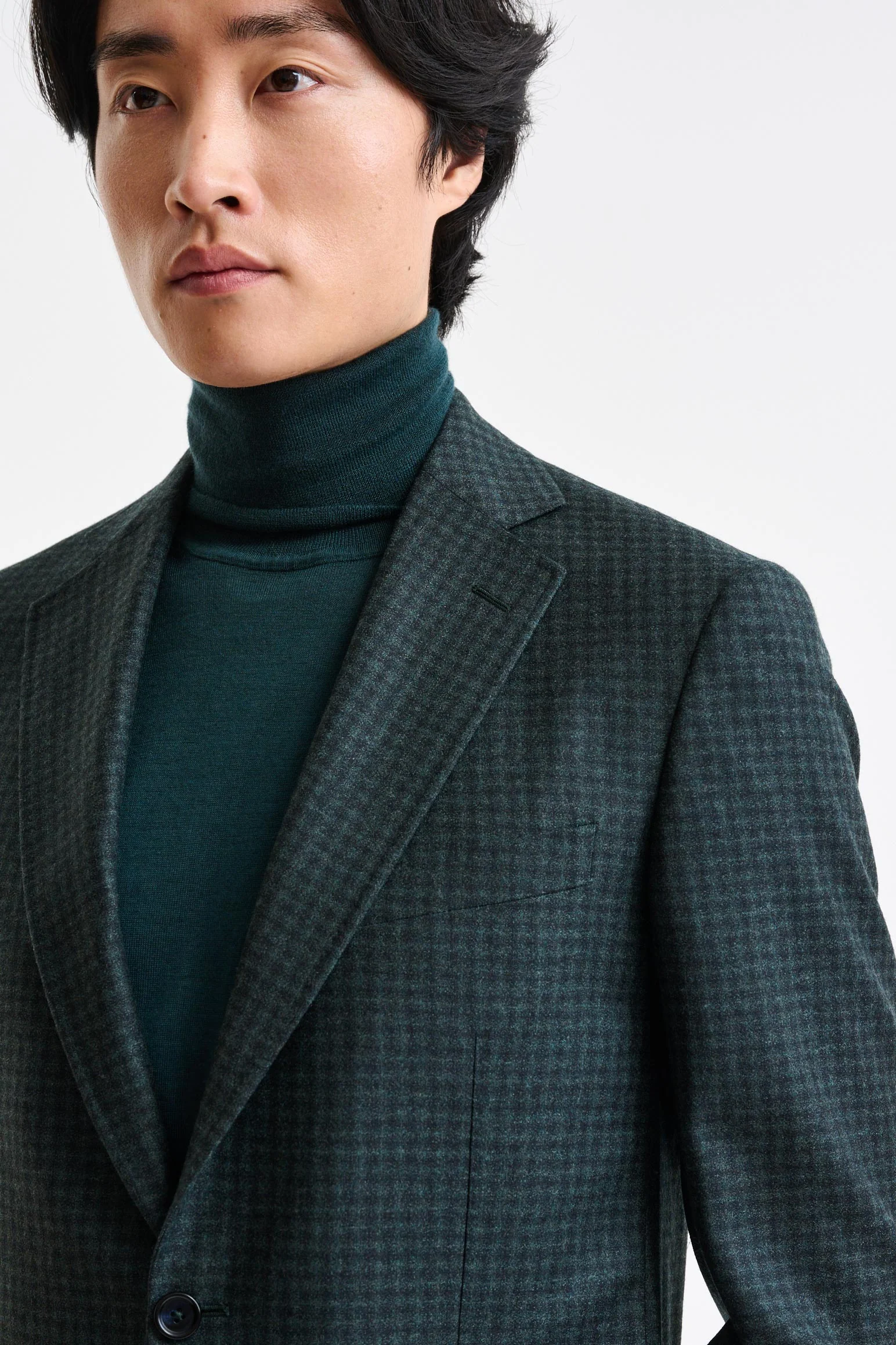 Dark Green Wool Soho Jacket Trend - Image 6