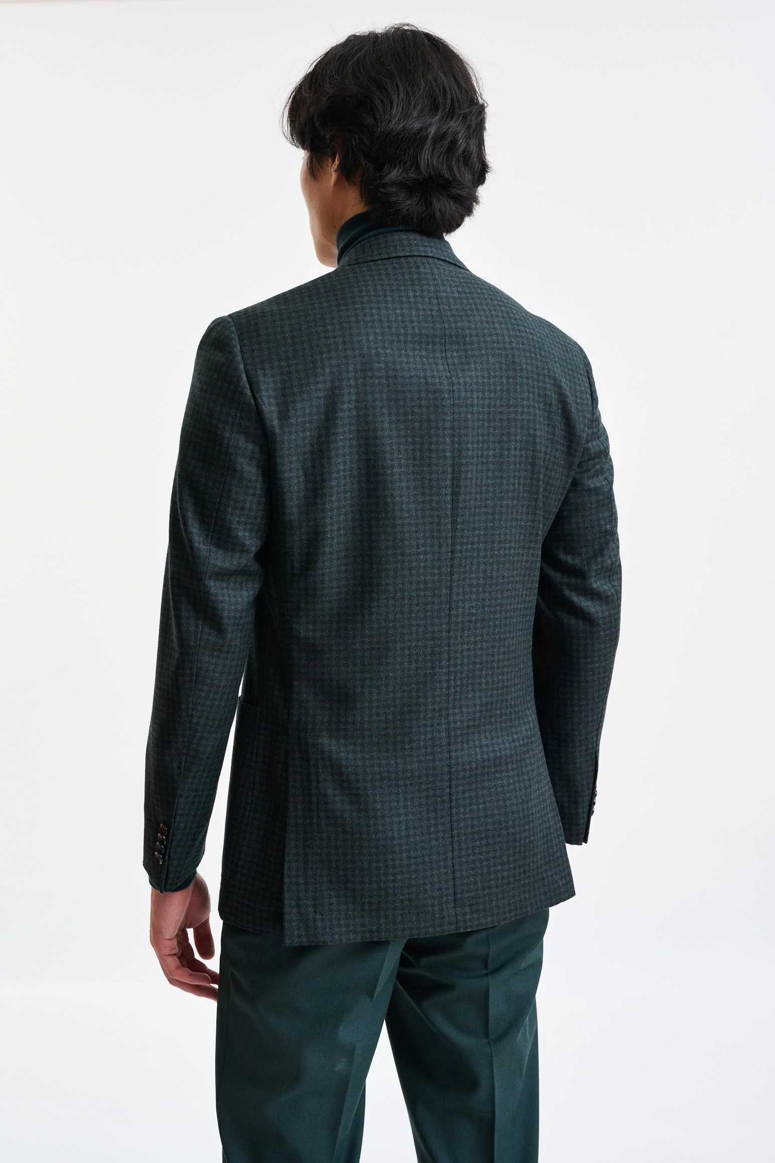 Dark Green Wool Soho Jacket Trend - Image 7