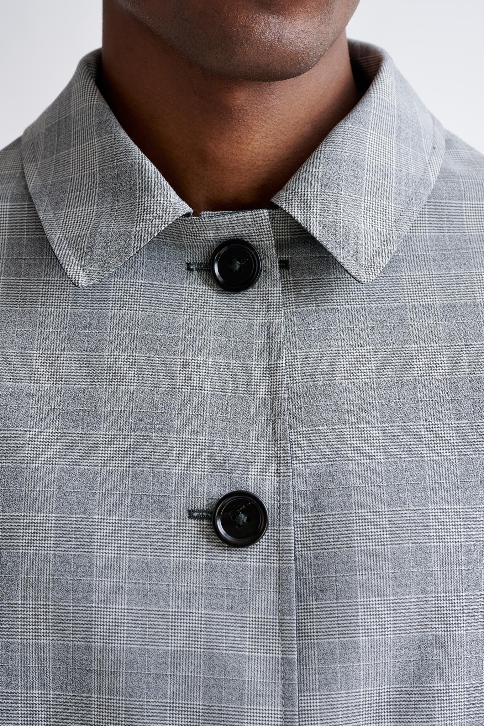Dark Grey Wool Twill Membrane Troy Reversible Jacket - Image 3