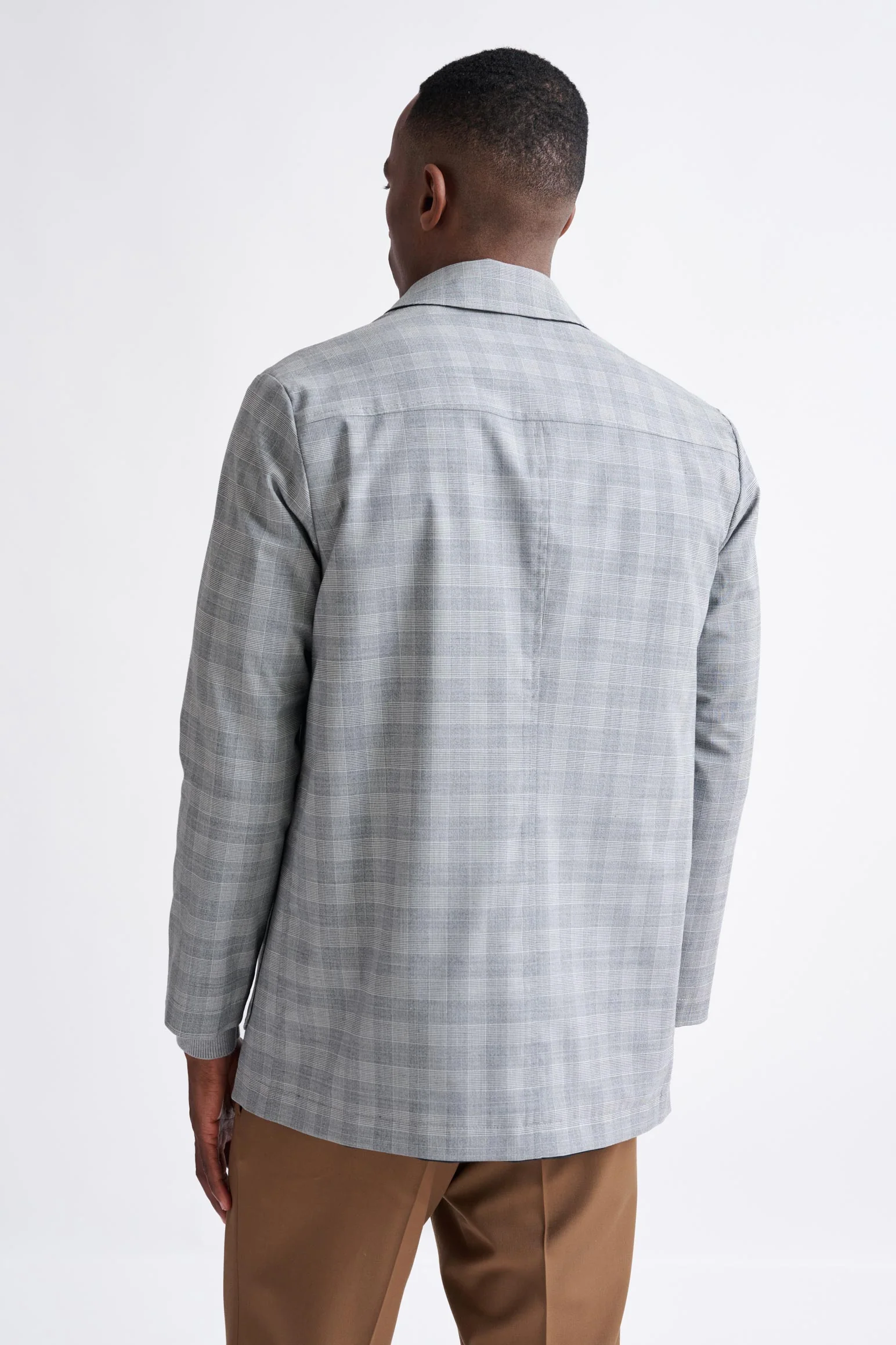 Dark Grey Wool Twill Membrane Troy Reversible Jacket - Image 6