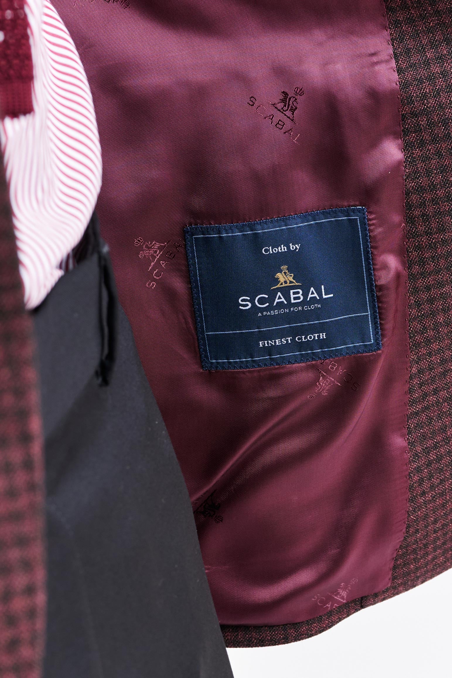 Dark Red 100% Wool Kenton Jacket Jazz - Image 4
