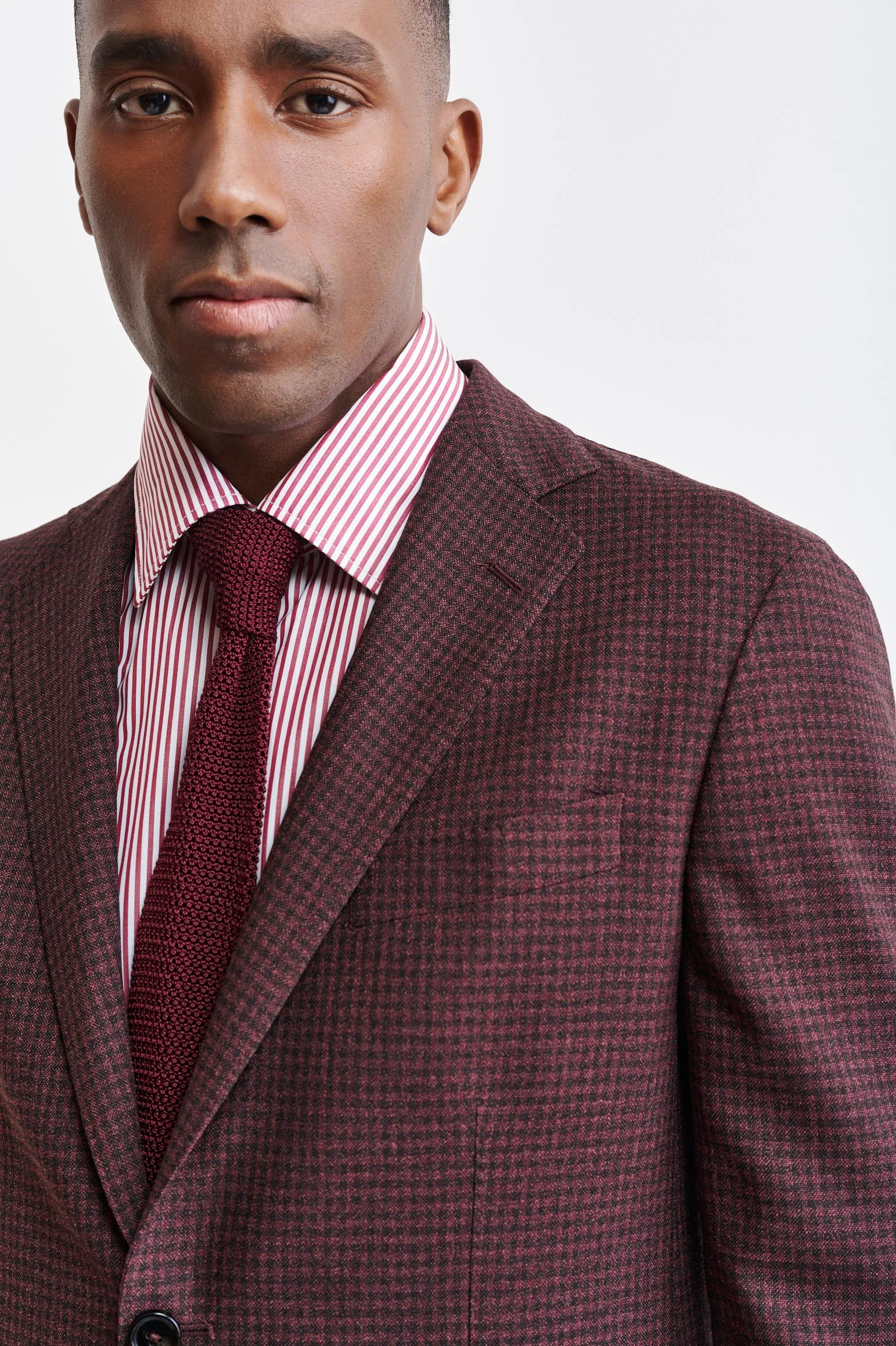 Dark Red 100% Wool Kenton Jacket Jazz - Image 6