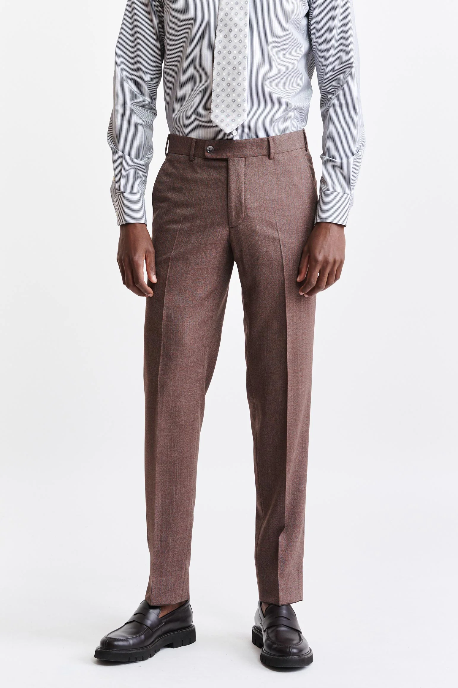 Dark Red 100% Wool Soho Suit Jazz - Image 10