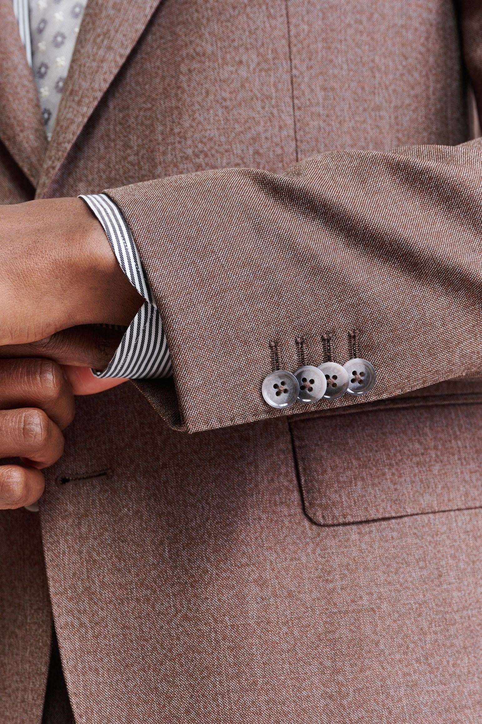 Dark Red 100% Wool Soho Suit Jazz - Image 2