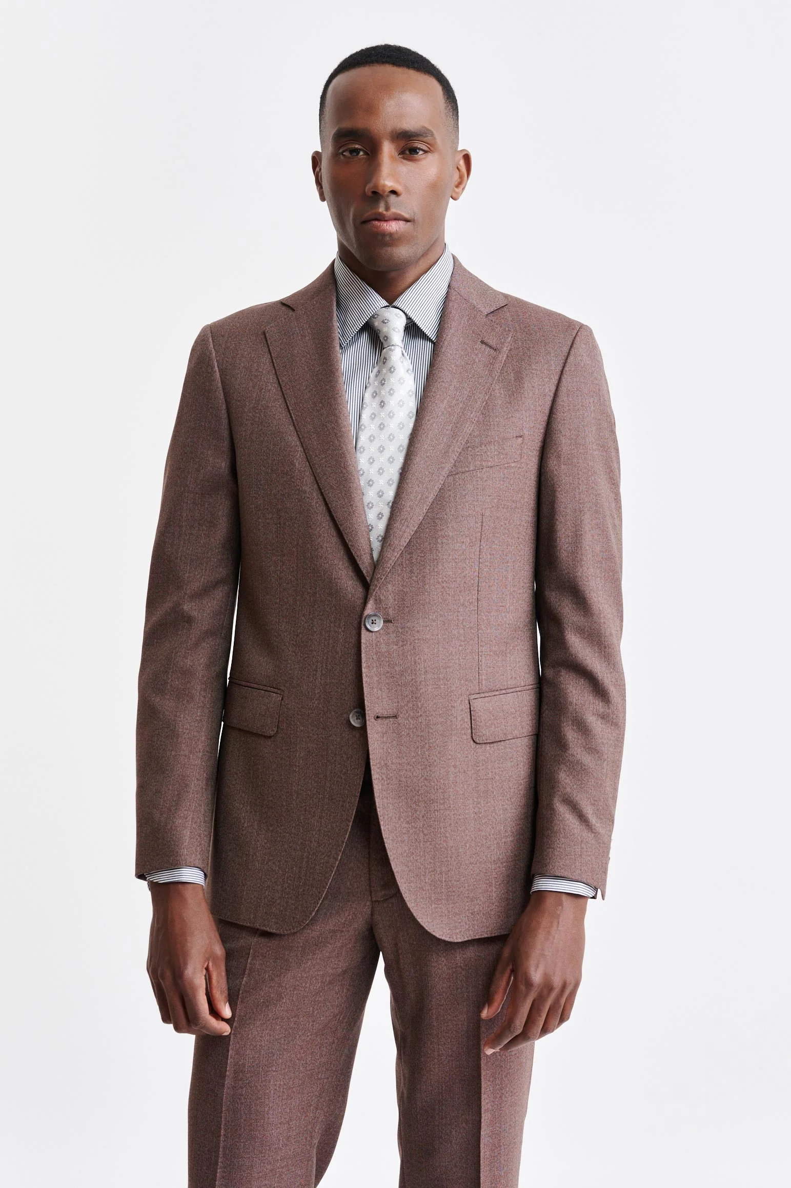 Dark Red 100% Wool Soho Suit Jazz - Image 5
