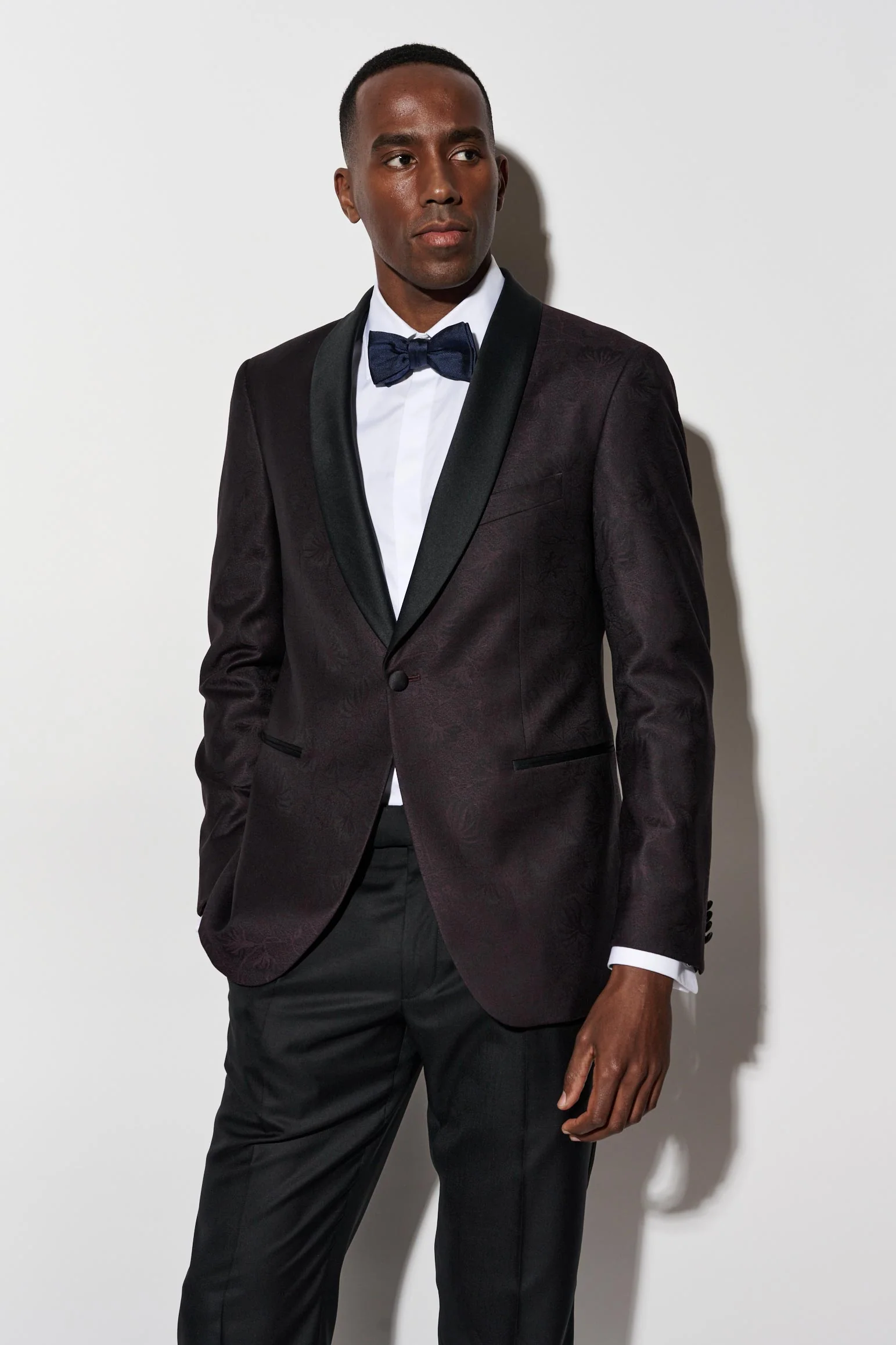 Black Wool Super 100's Soho Tuxedo Riviera Trend