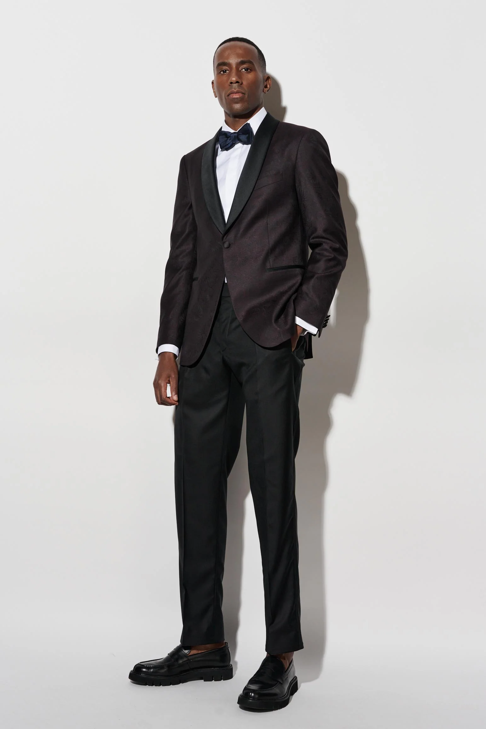 Black Wool Super 100's Soho Tuxedo Riviera Trend - Image 2