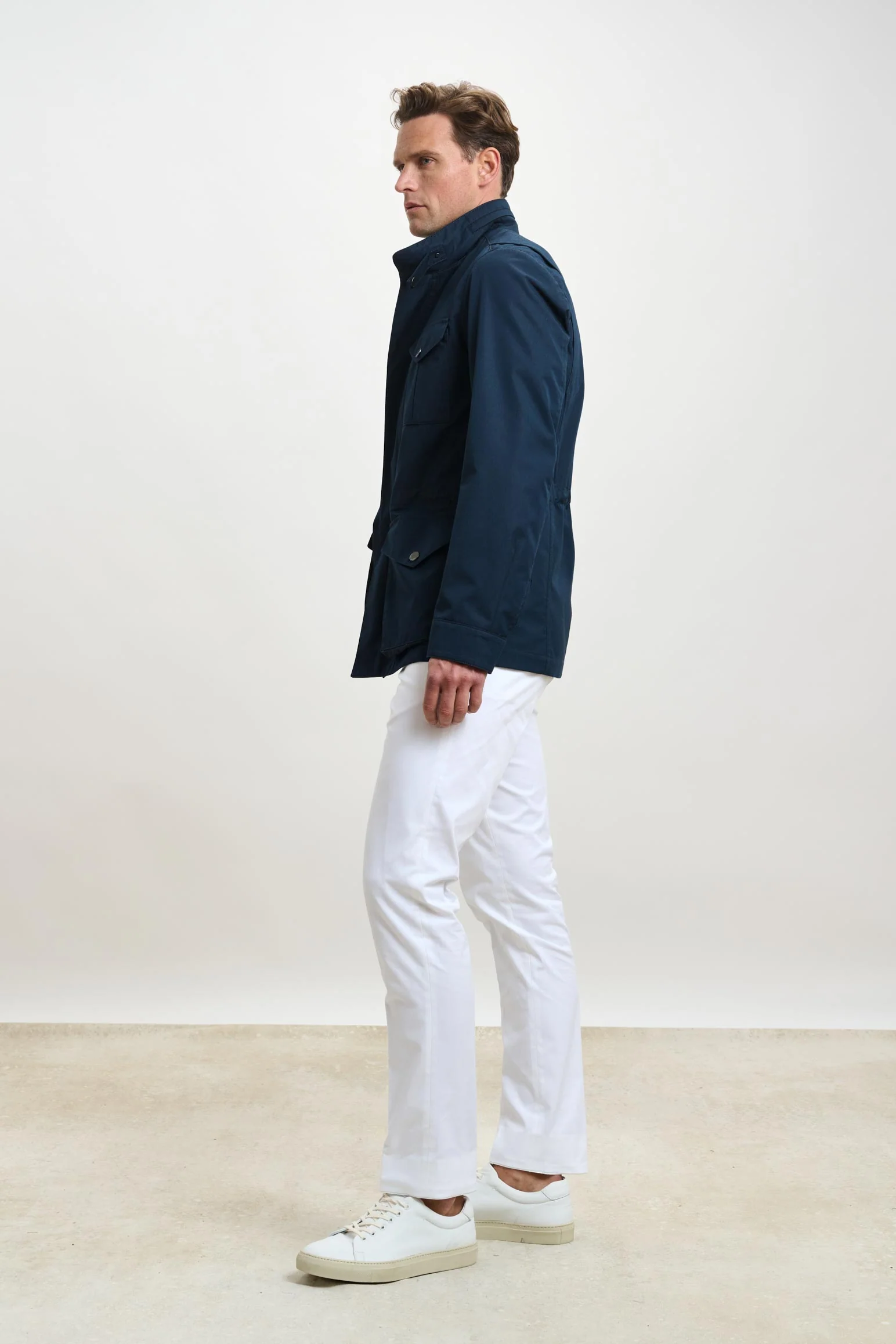 Navy Cotton Dartmoor Tech Field Jacket - Image 5
