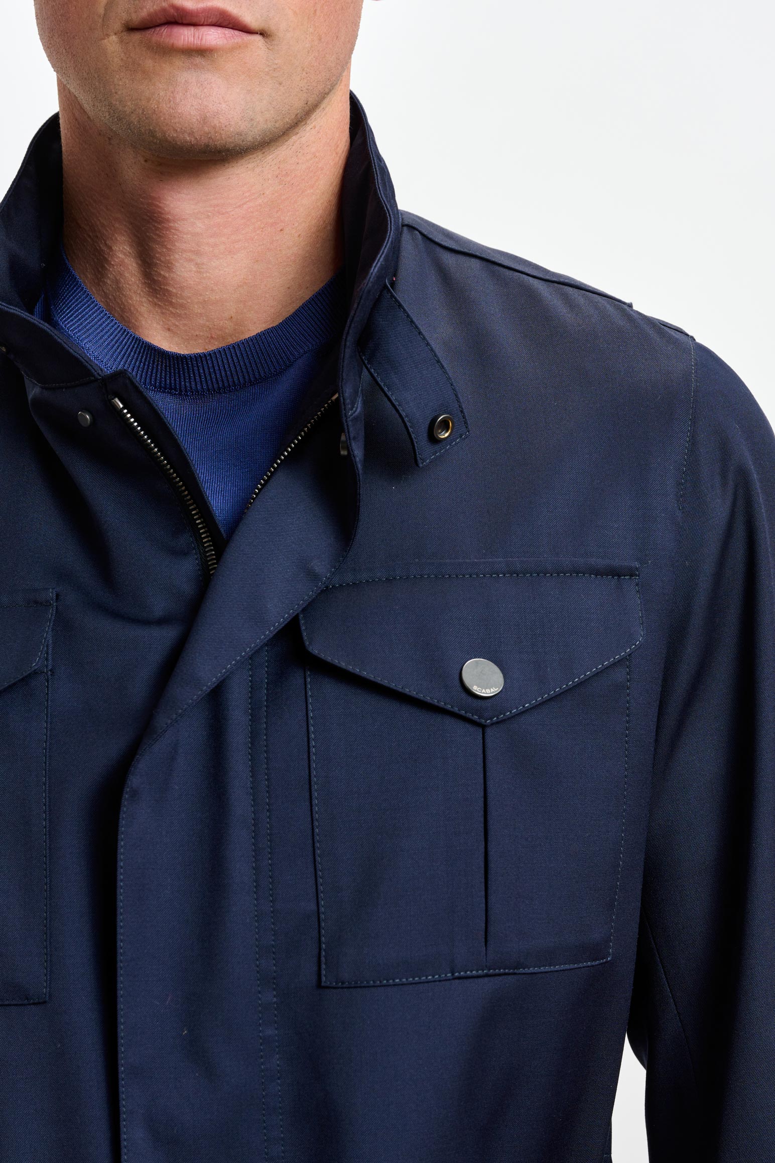 Navy Dartmoor Tech Field Jacket - Image 3