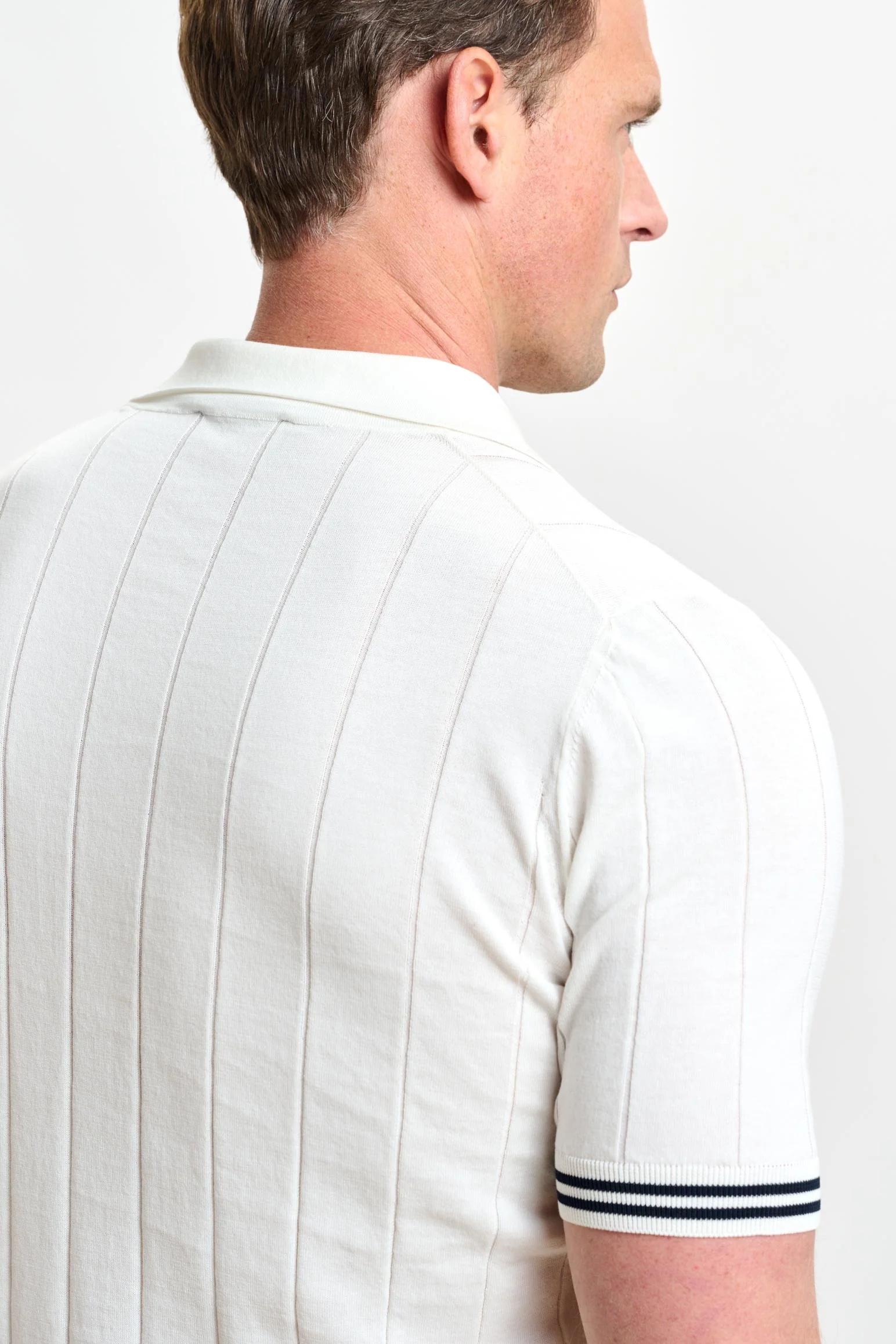 White Cotton Dawlish Knitwear - Image 5