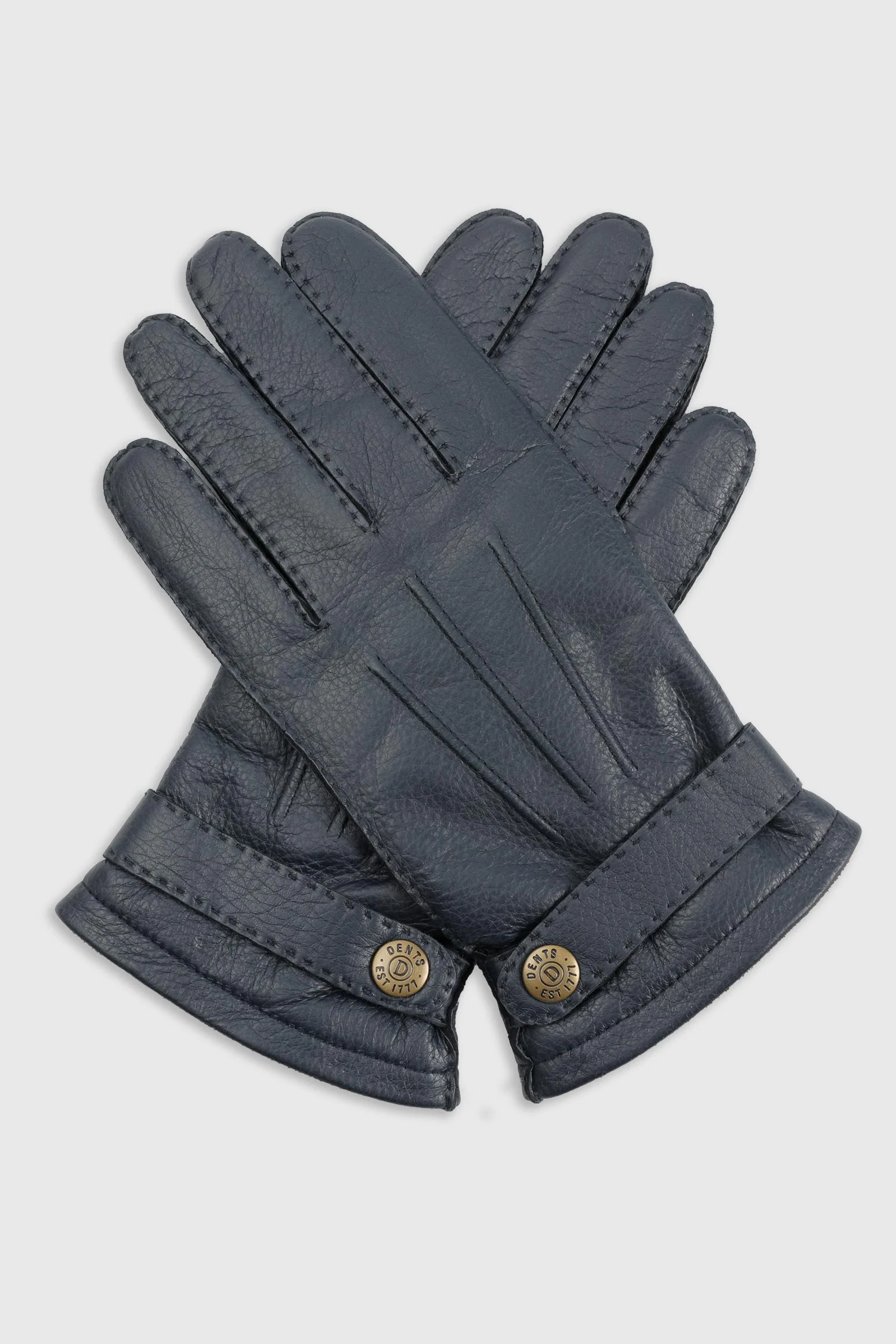Blue Deerskin Gloucester Gloves