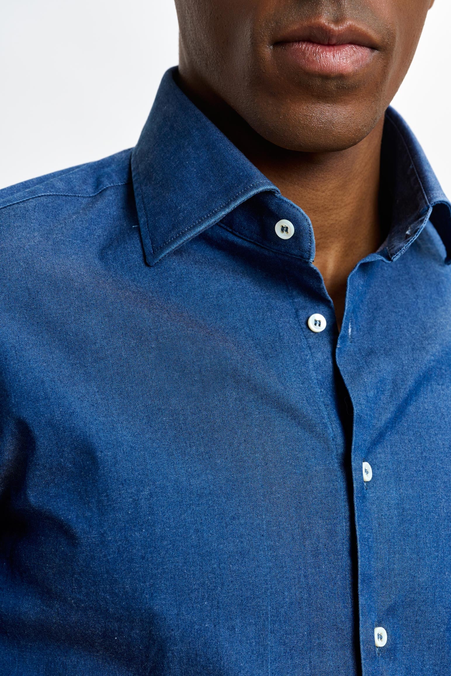 Stone Denim Casual Long Sleeve Shirt - Image 3