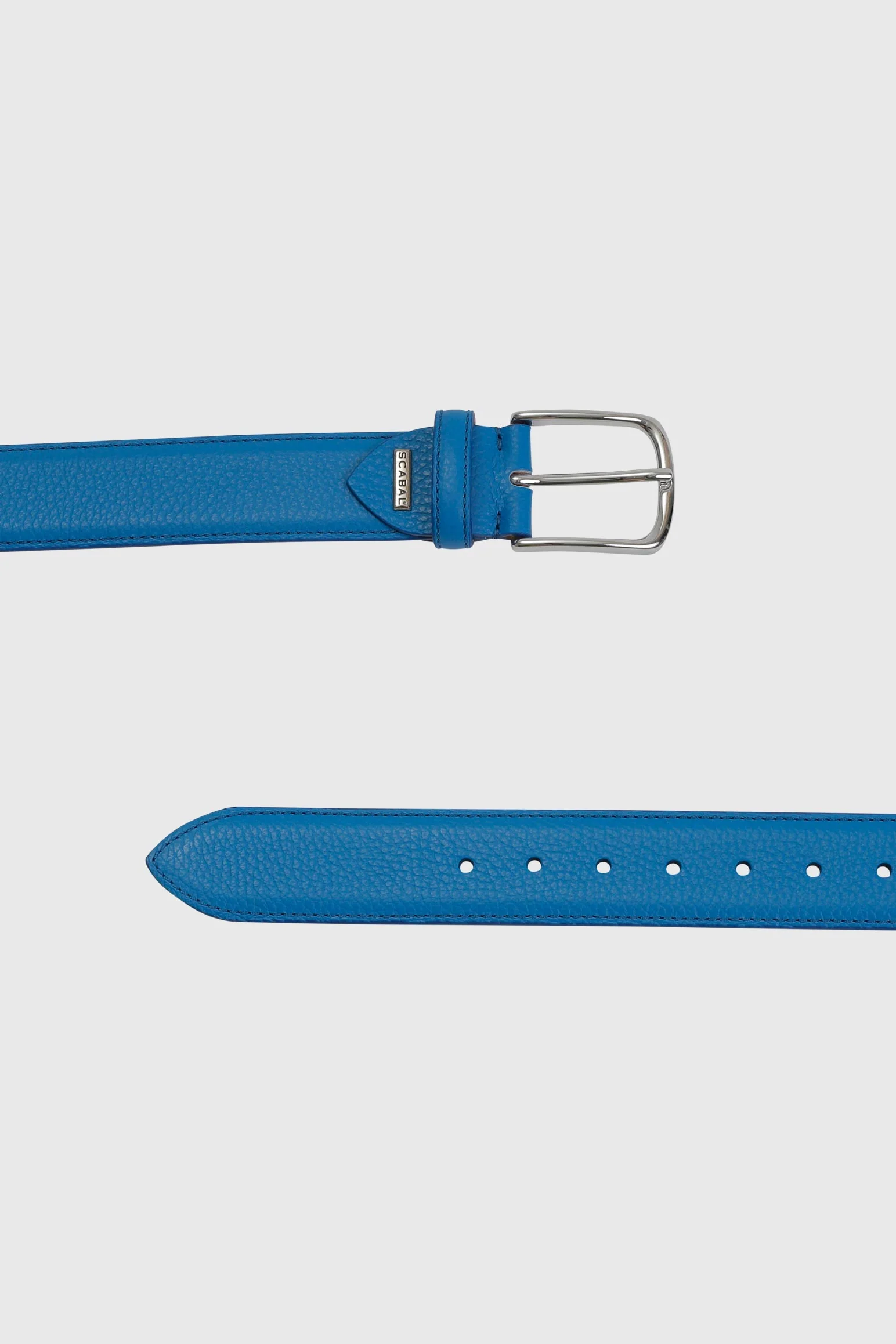 Galactic Blue Deerskin Dorchester Belt