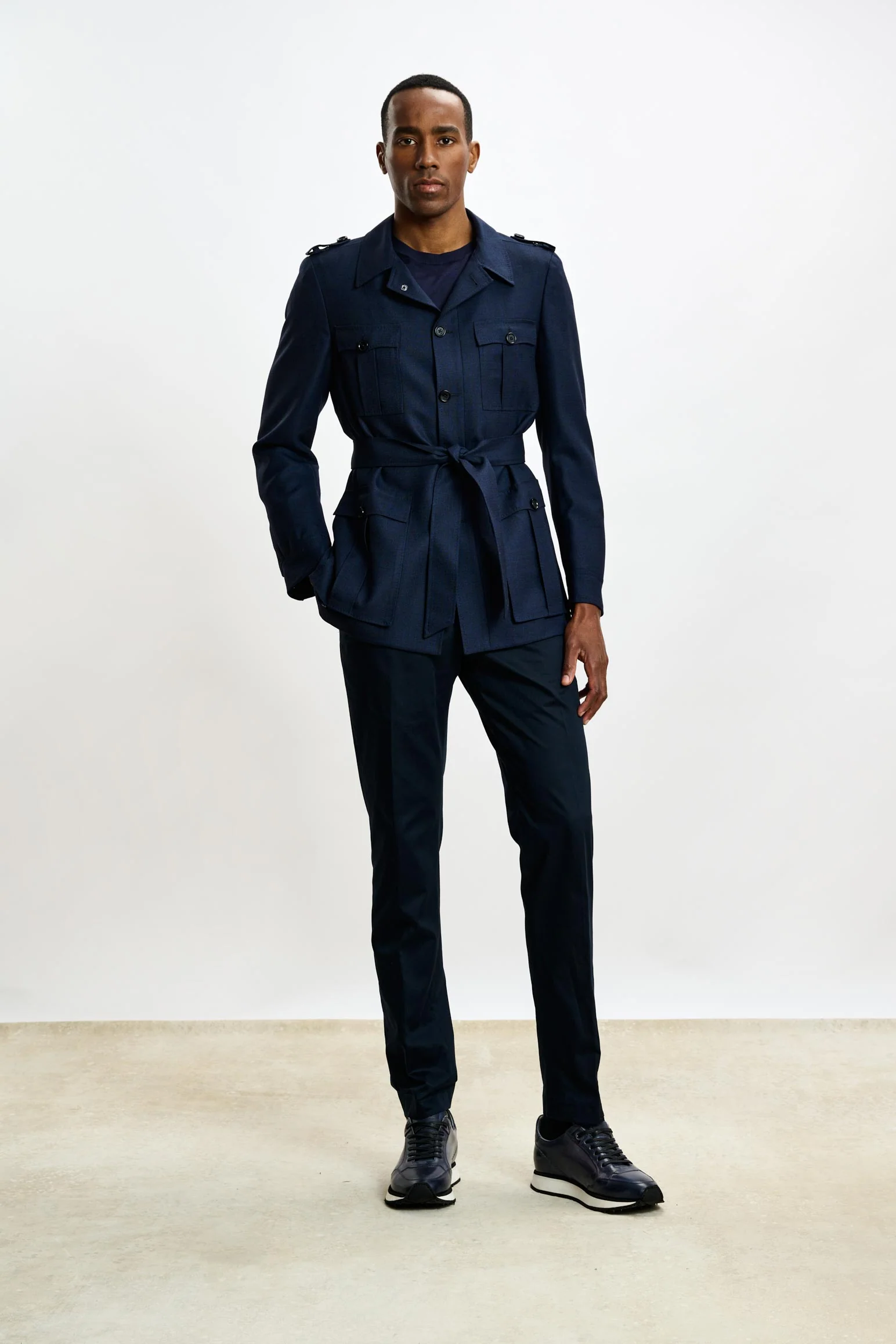 Navy Exmoor Safari Jacket - Image 2