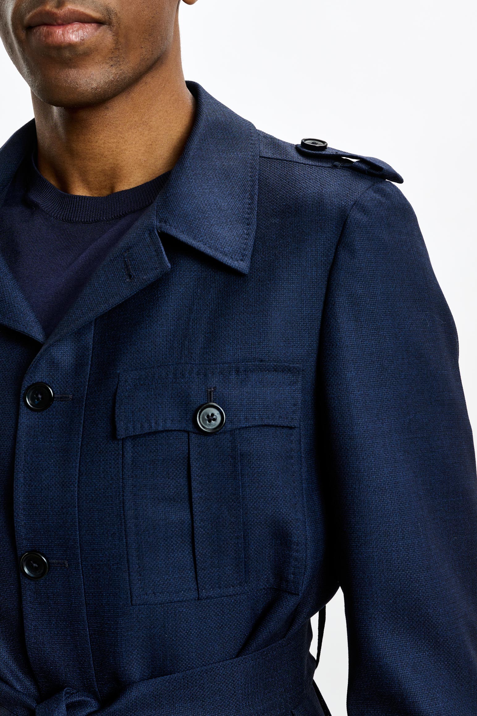 Navy Exmoor Safari Jacket - Image 3