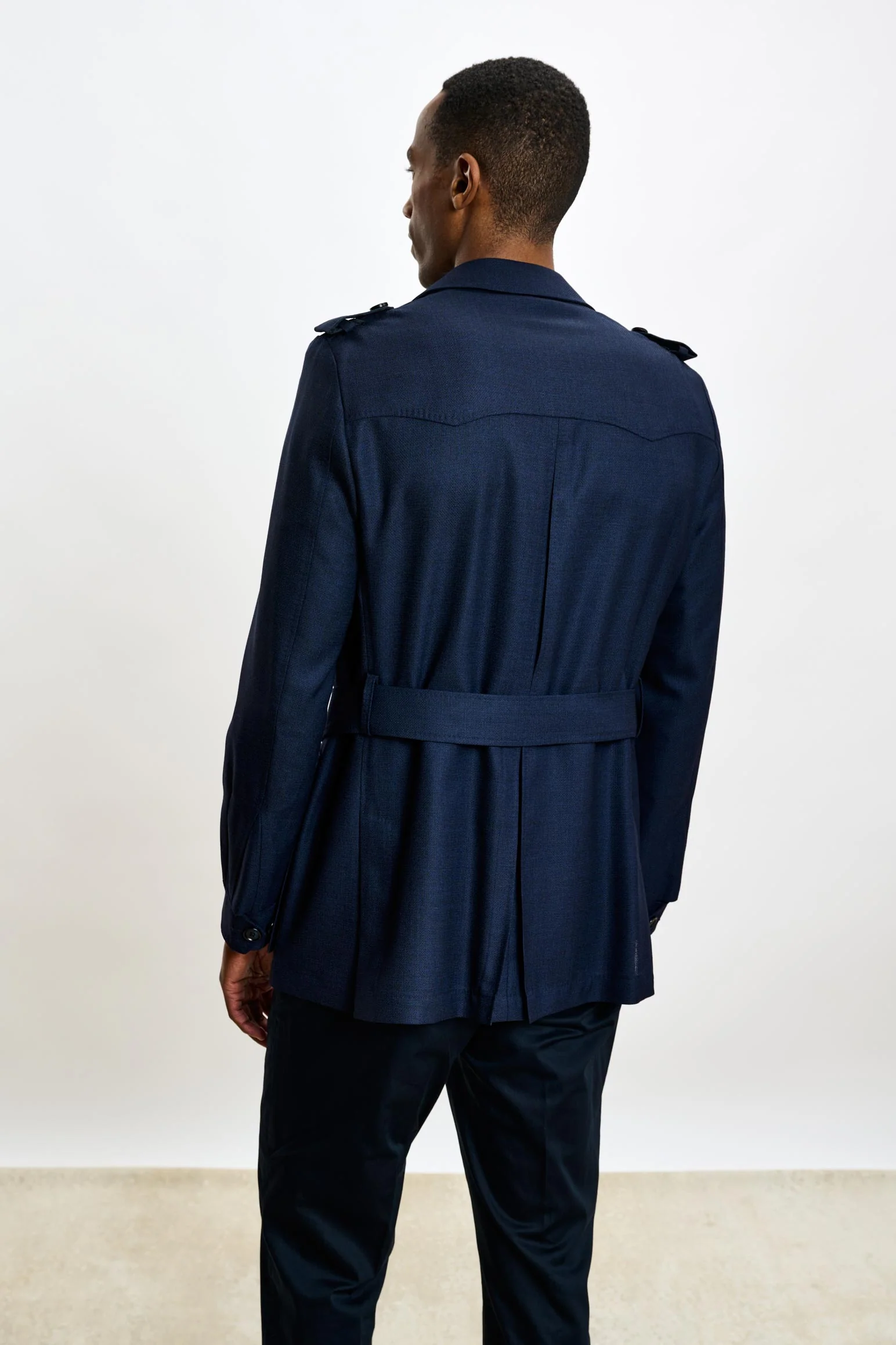 Navy Exmoor Safari Jacket - Image 8