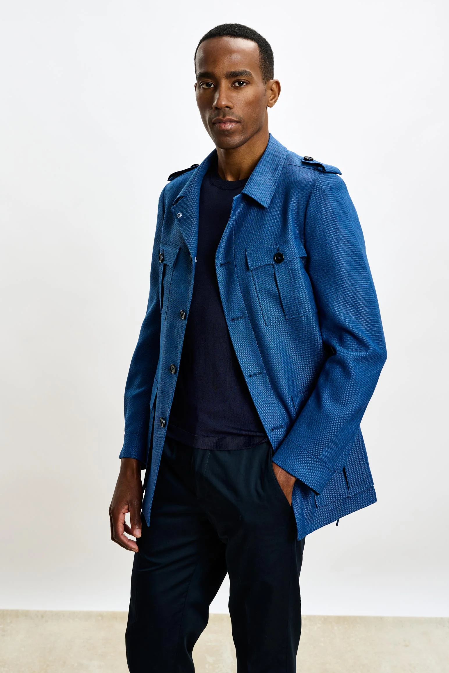 Strong Blue Exmoor Safari Jacket - Image 5