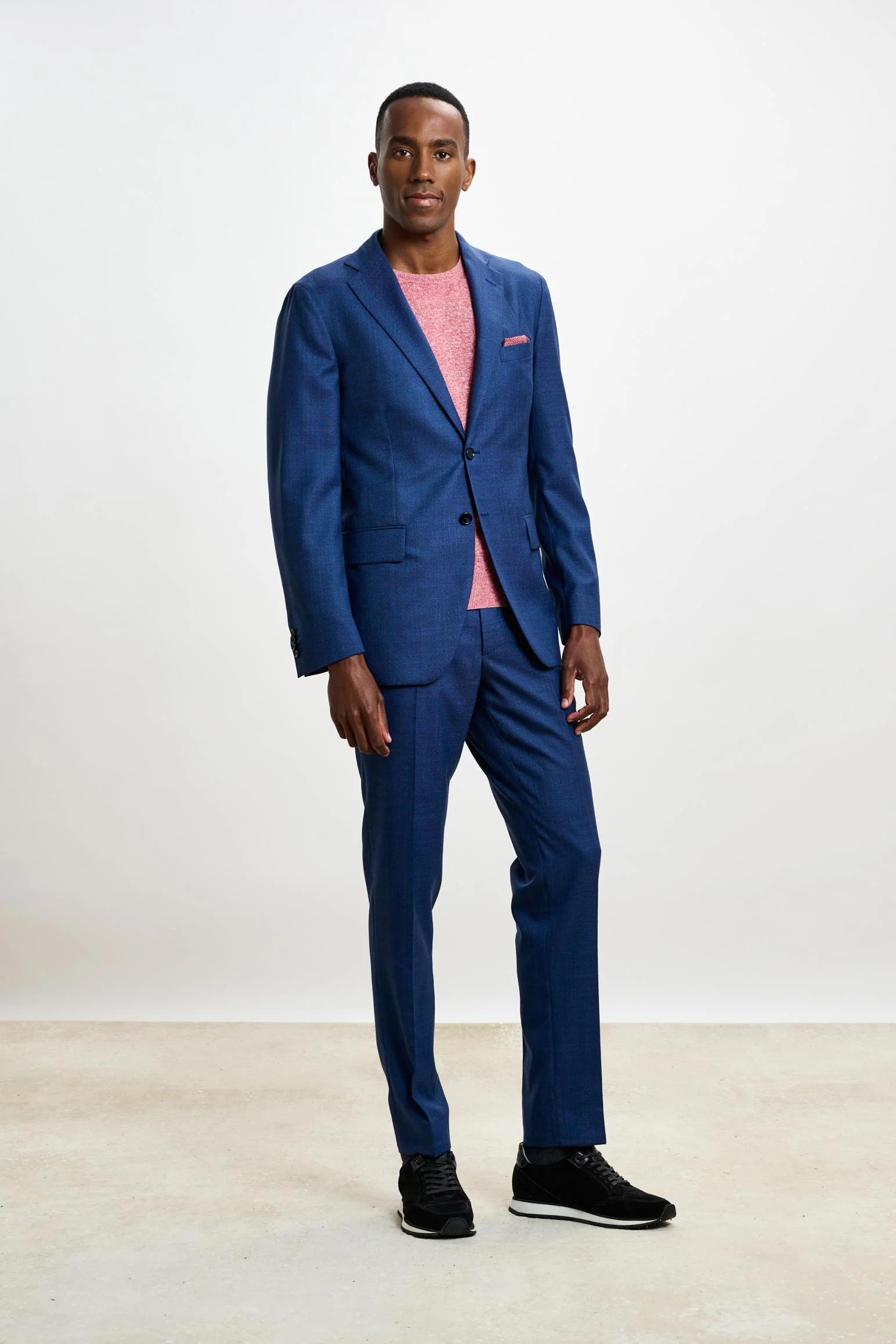 Plain Blue Farley Trousers Crossover - Image 6