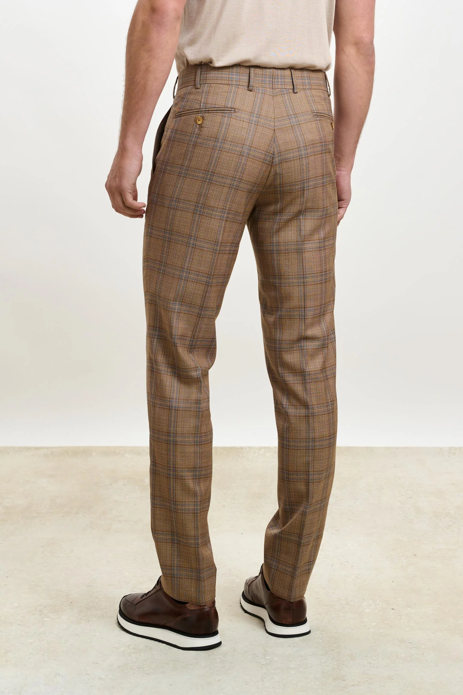 Rust Check Farley Trousers Crossover - Image 3