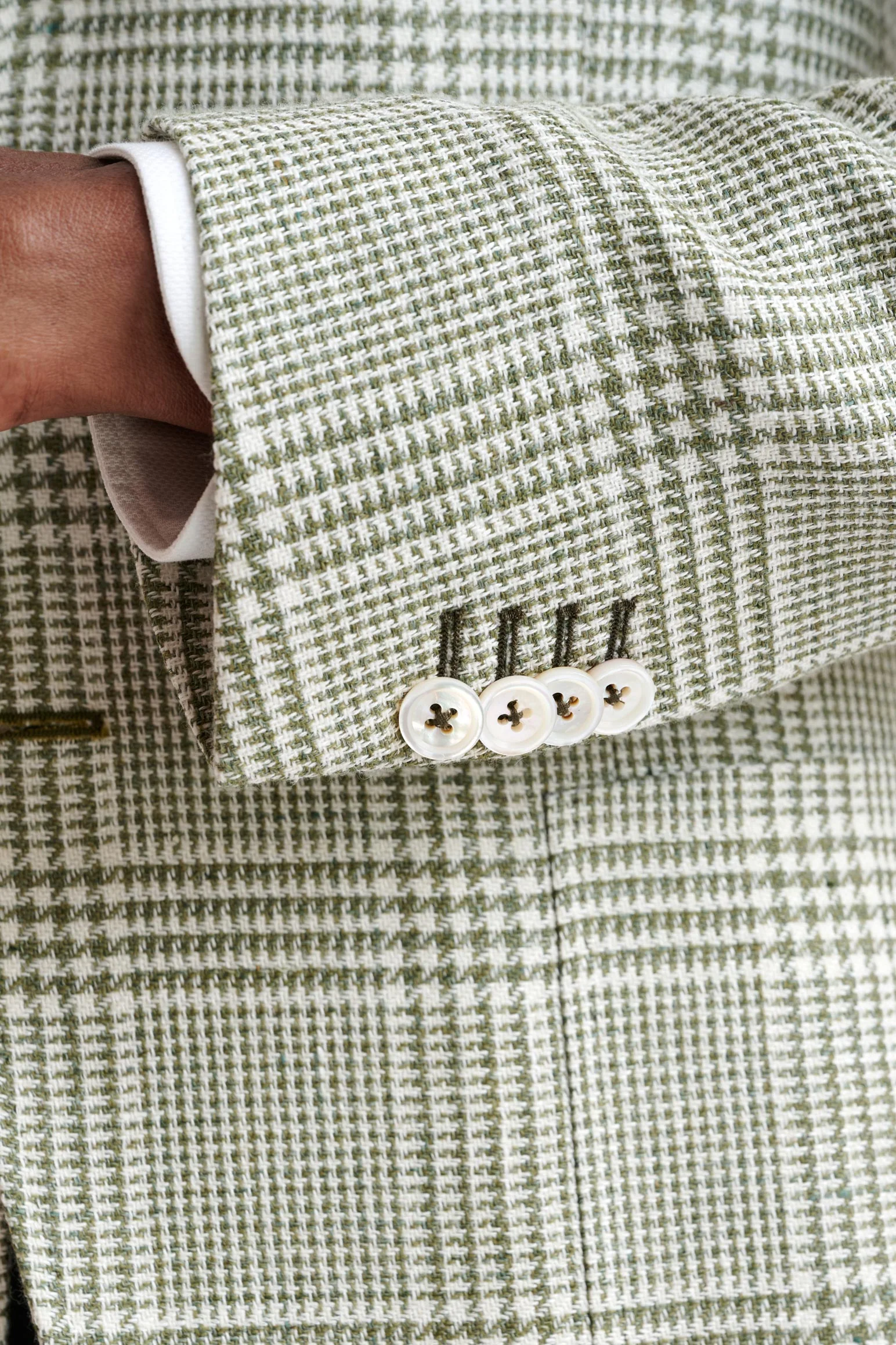 Forest Green Wool & Linen Kenton Jacket Amalfi Trend - Image 2