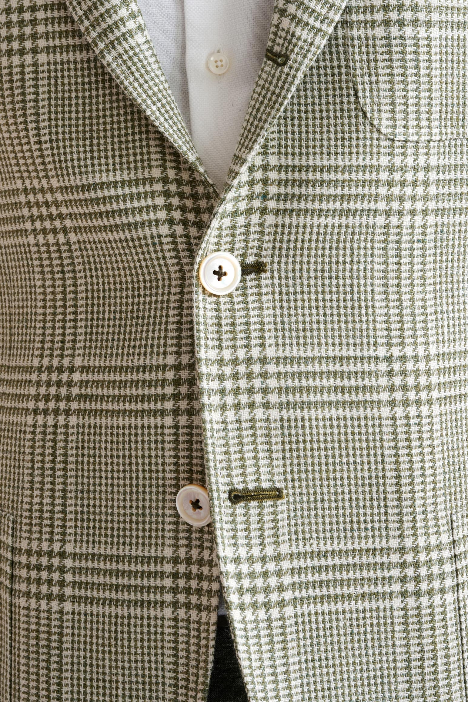 Forest Green Wool & Linen Kenton Jacket Amalfi Trend - Image 3
