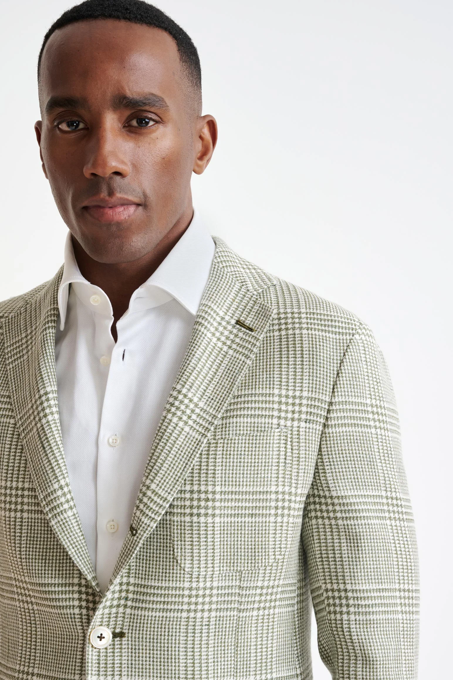 Forest Green Wool & Linen Kenton Jacket Amalfi Trend - Image 6