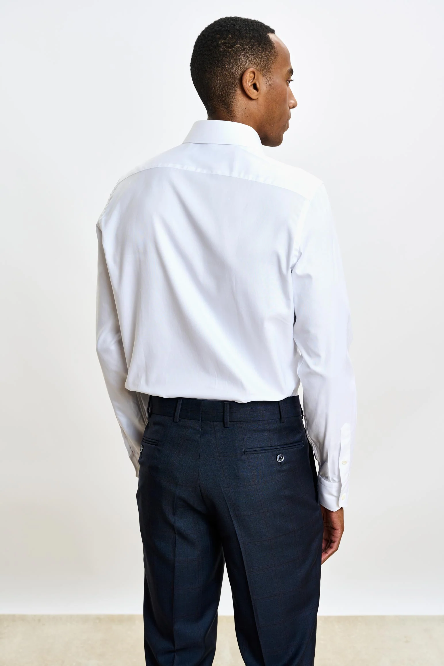 Oxford White Pique Formal Shirt - Image 4