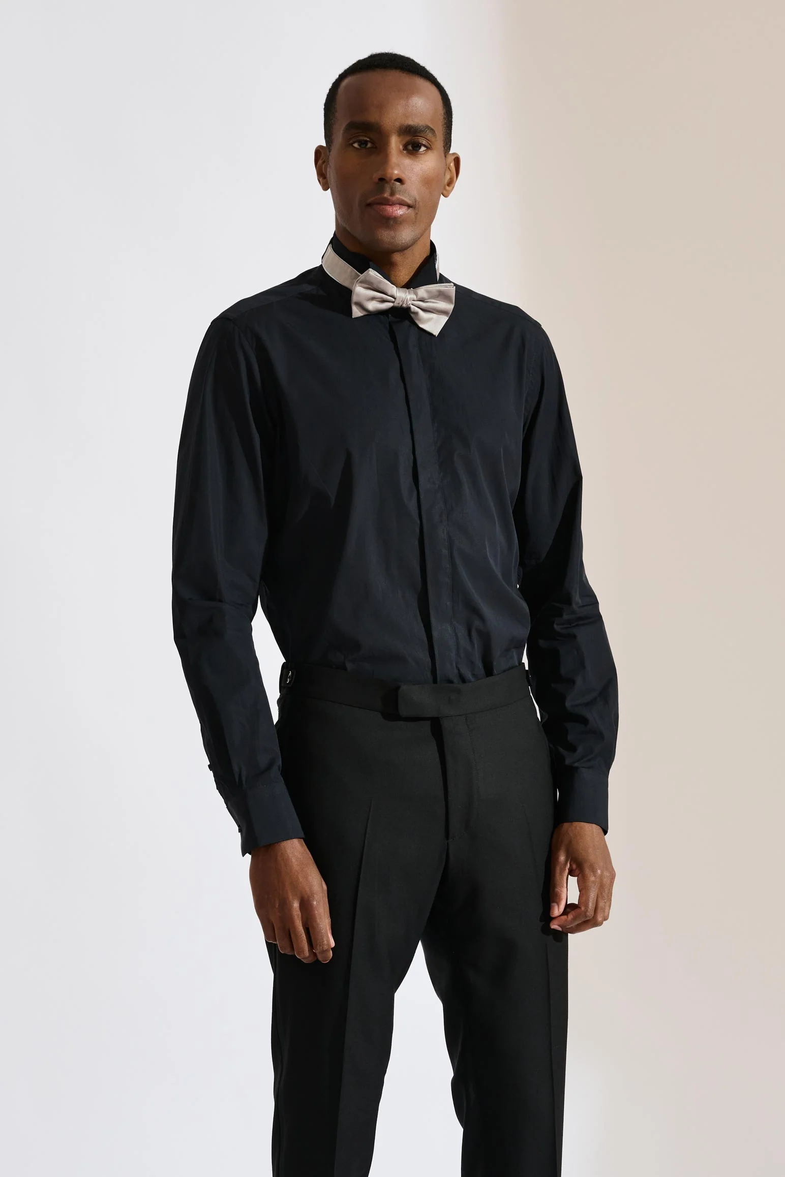 Black Poplin Formal Shirt