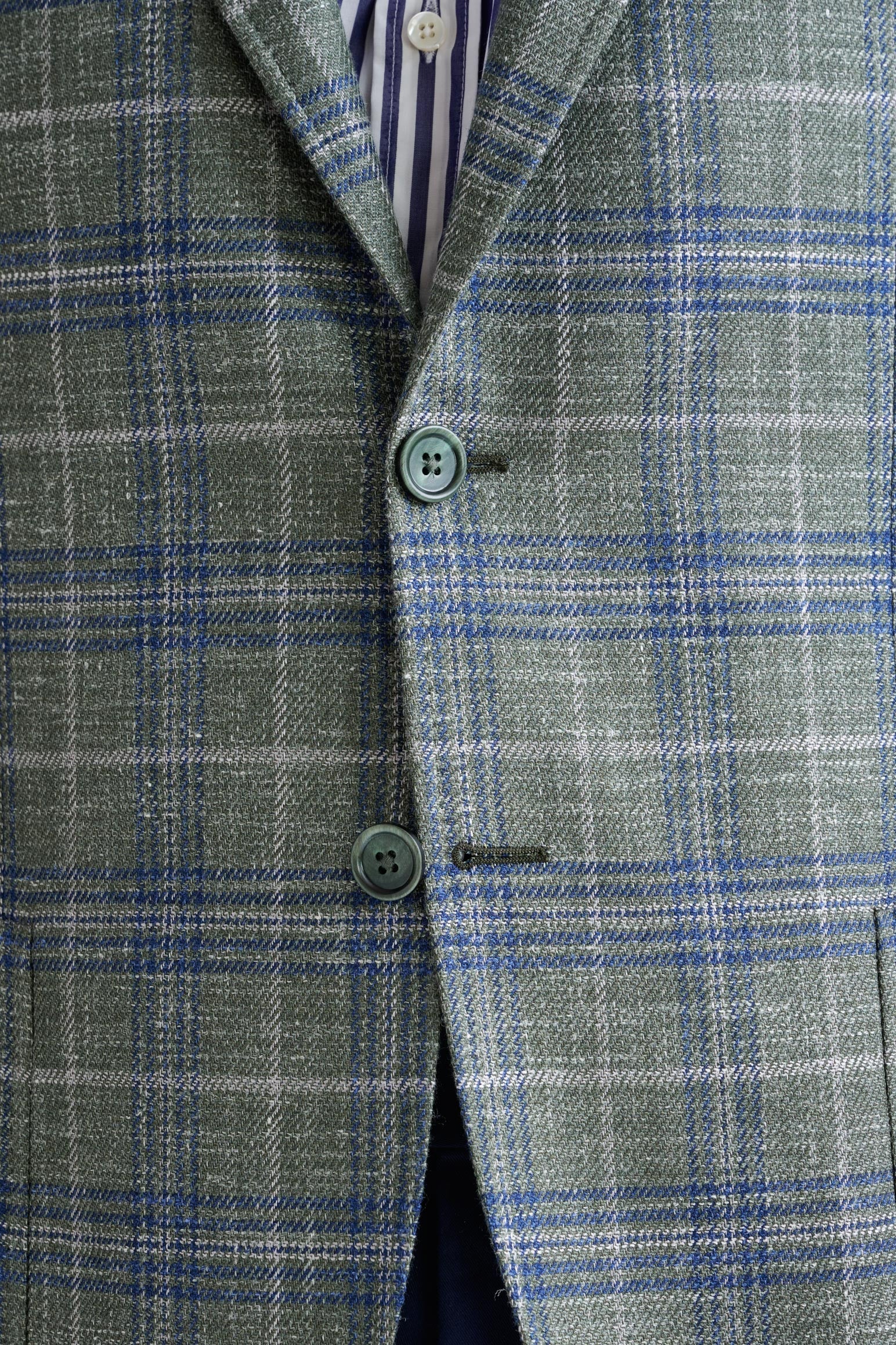 Green Wool & Silk Kenton Jacket Amalfi Trend - Image 3