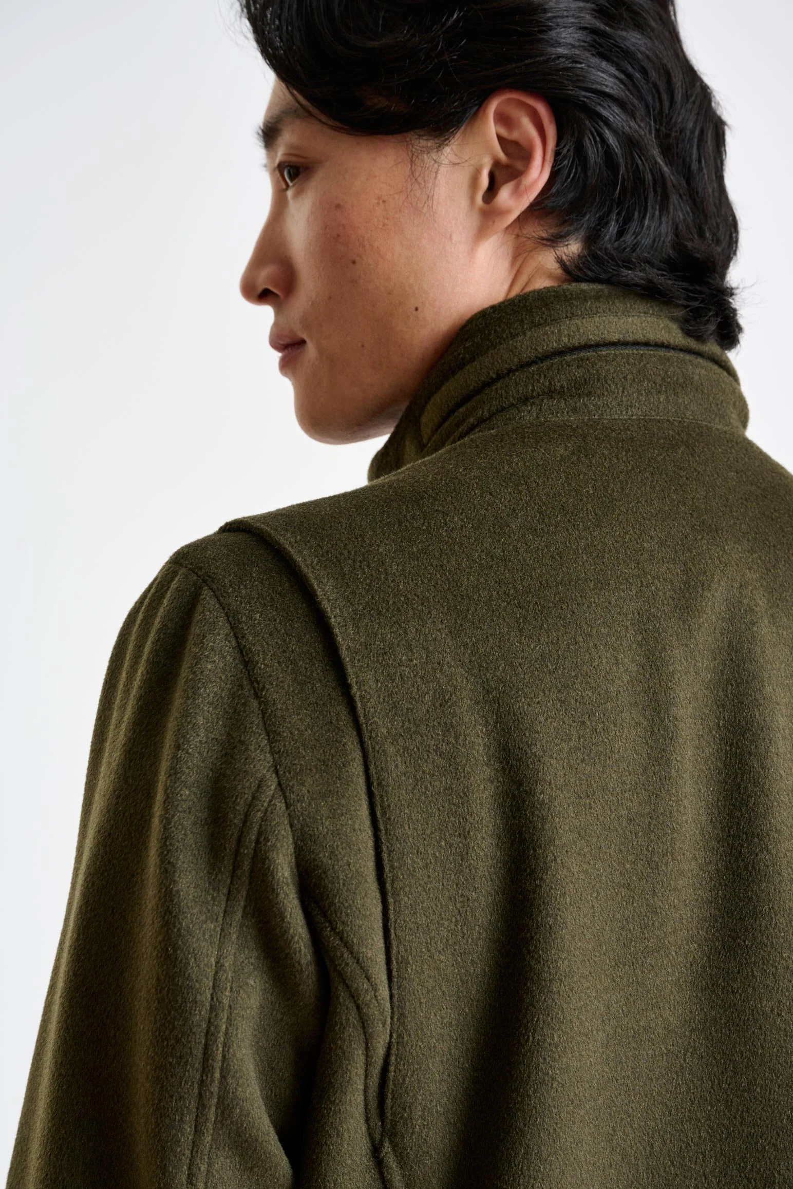 Green Wool Dartmoor Field Jacket Zeus - Image 6
