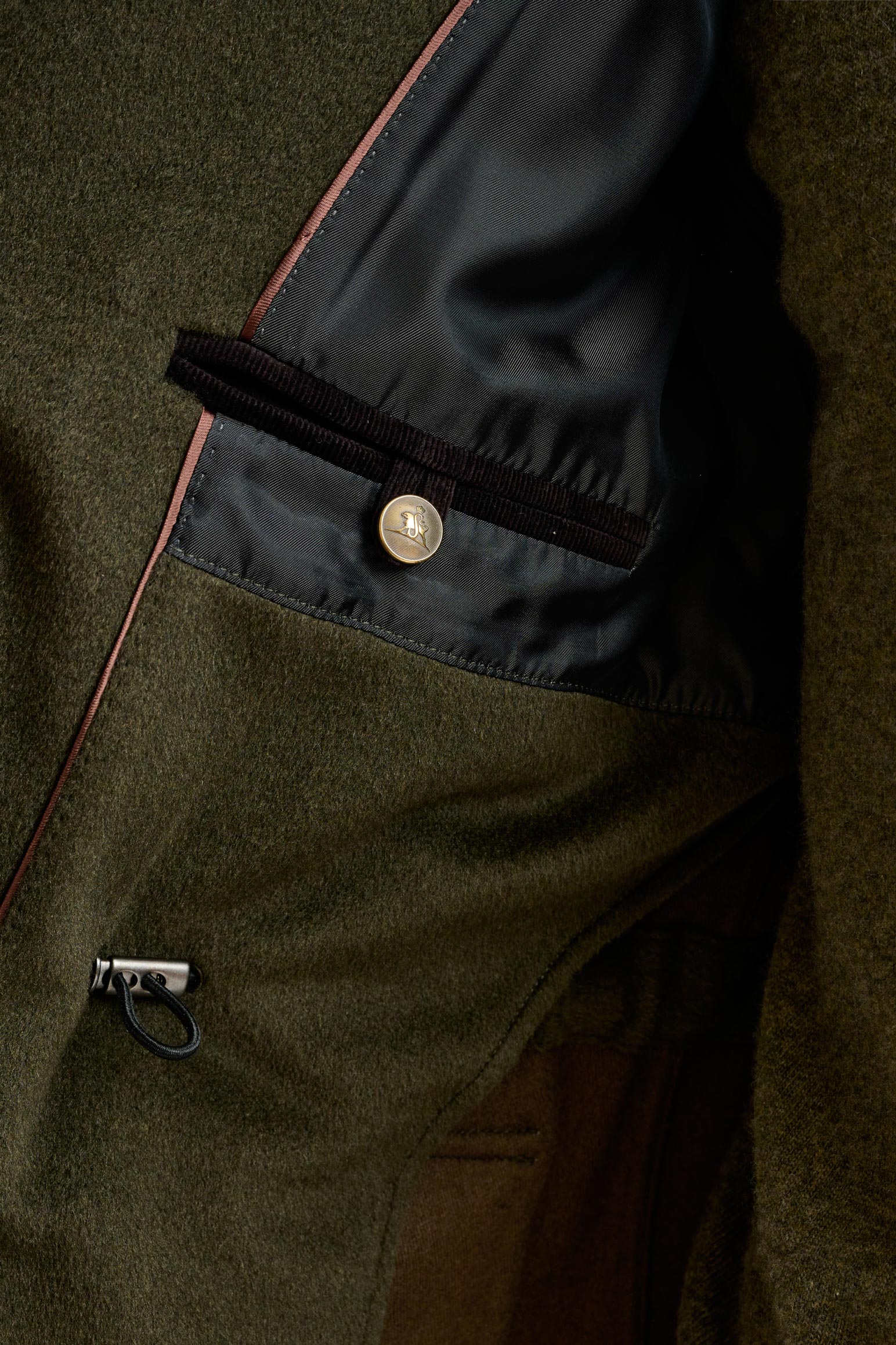 Green Wool Dartmoor Field Jacket Zeus - Image 7