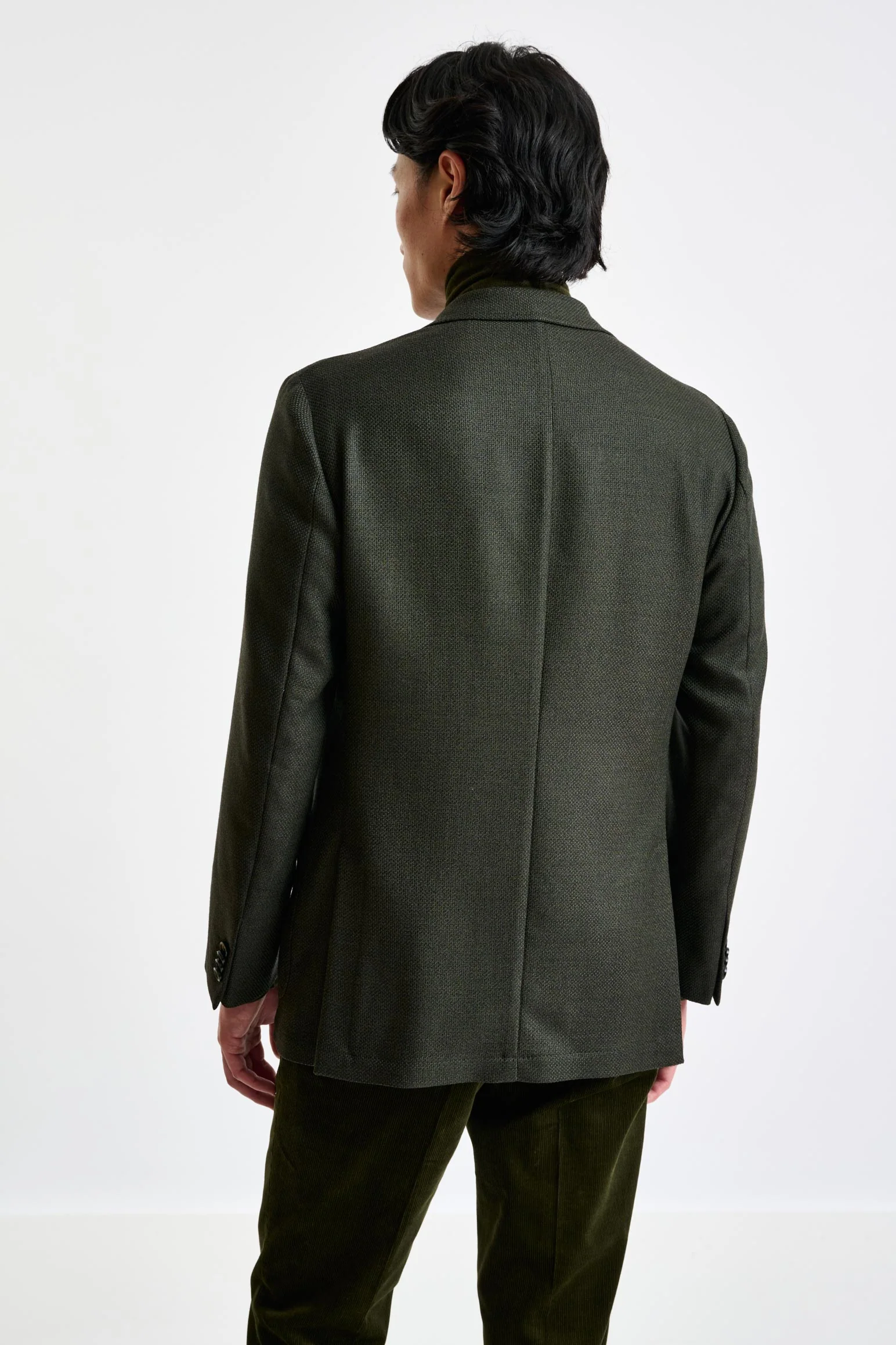 Green Super 100's Wool Kenton Jacket Sonata - Image 6