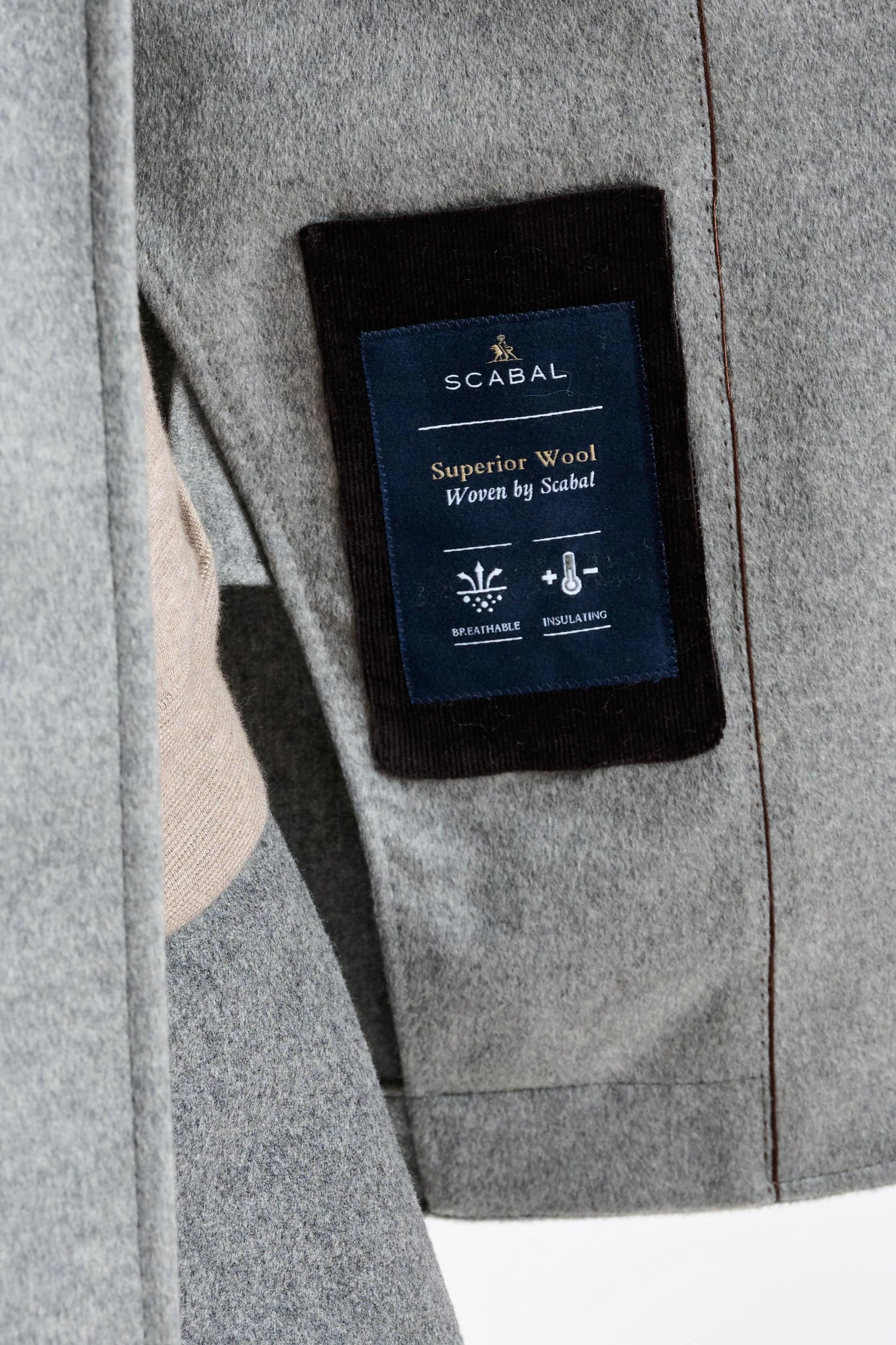 Grey 100% Cashmere Nelson Peacoat Zeus - Image 7