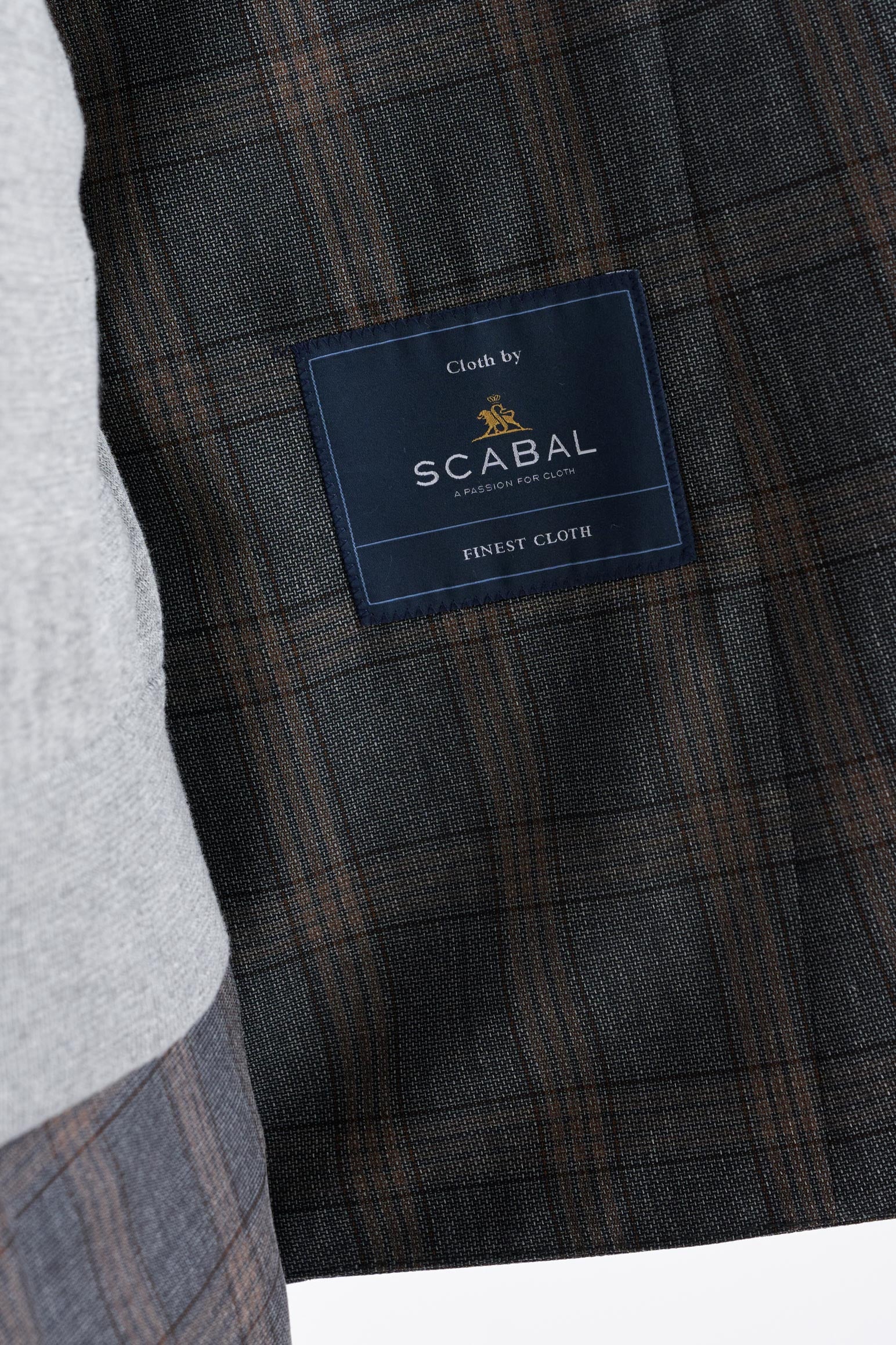 Grey Brown Check Wool Kenton Suit Lifestyle - Image 4