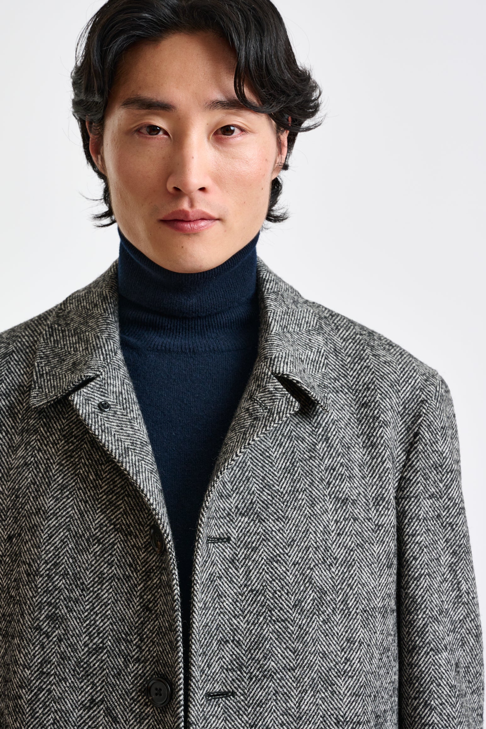 Grey Melange Wool Leeds Coat - Image 2