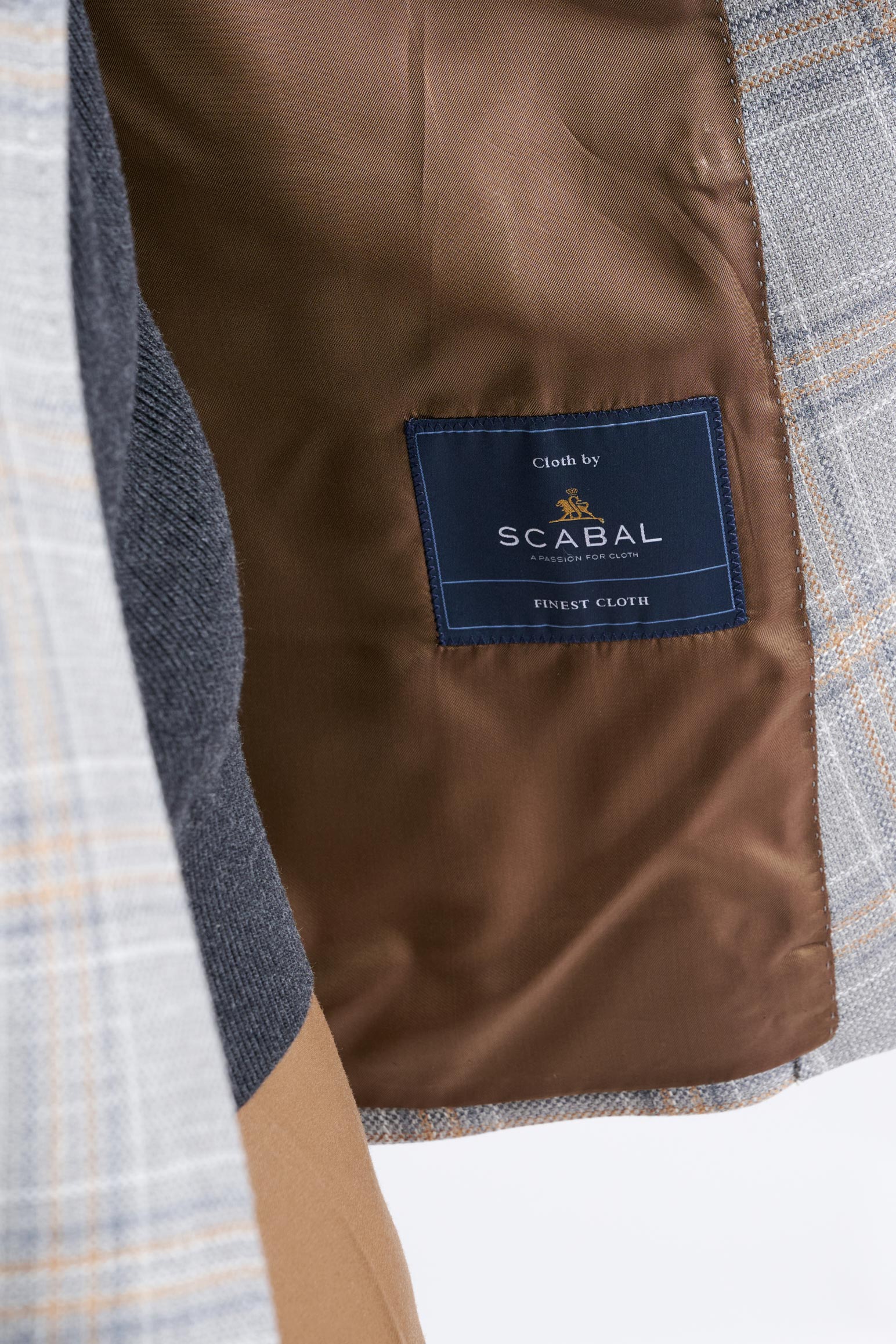 Light Grey Wool & Silk Kenton Jacket Amalfi Trend - Image 4